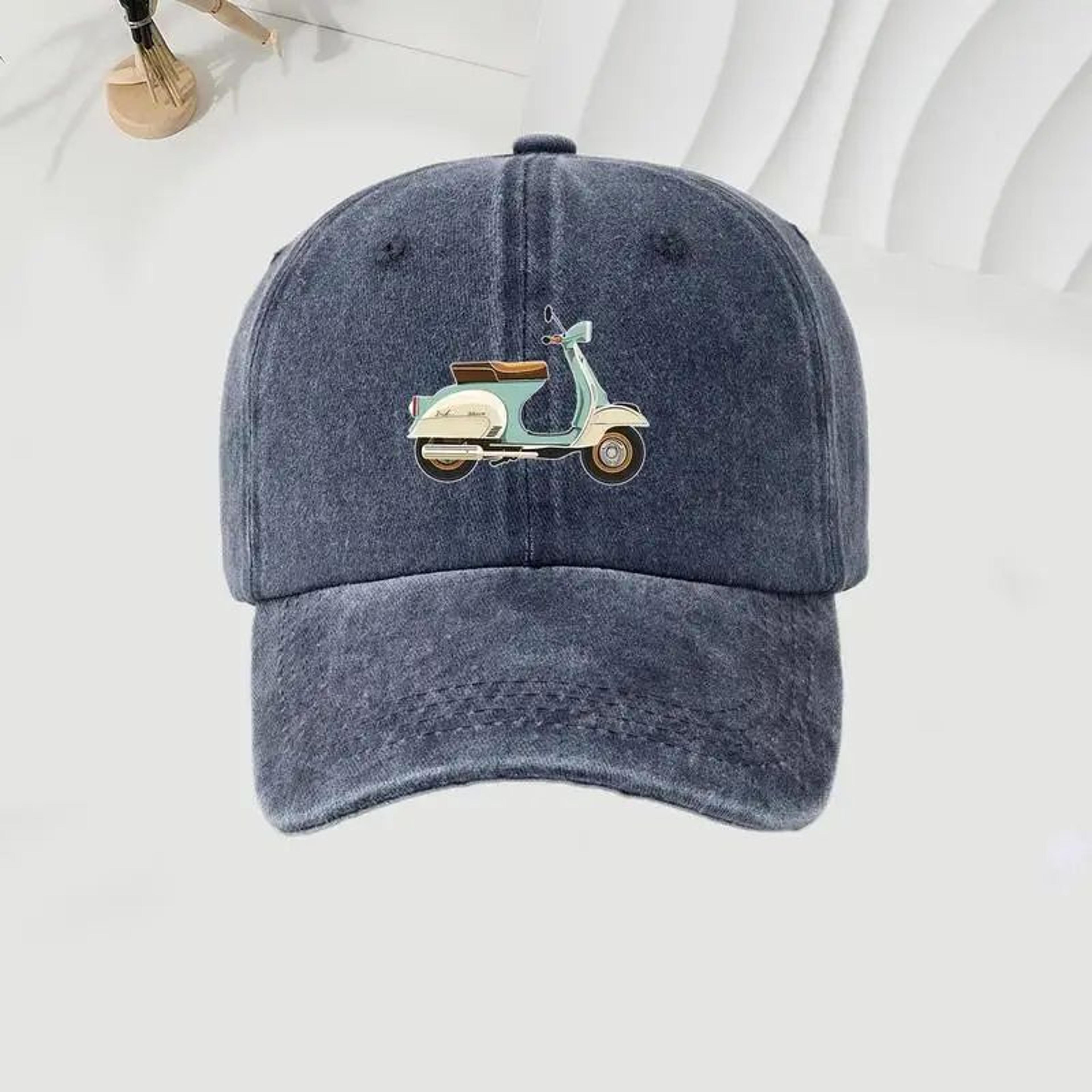 city motorcycle print baseball cap – stylish travel sun protection hat