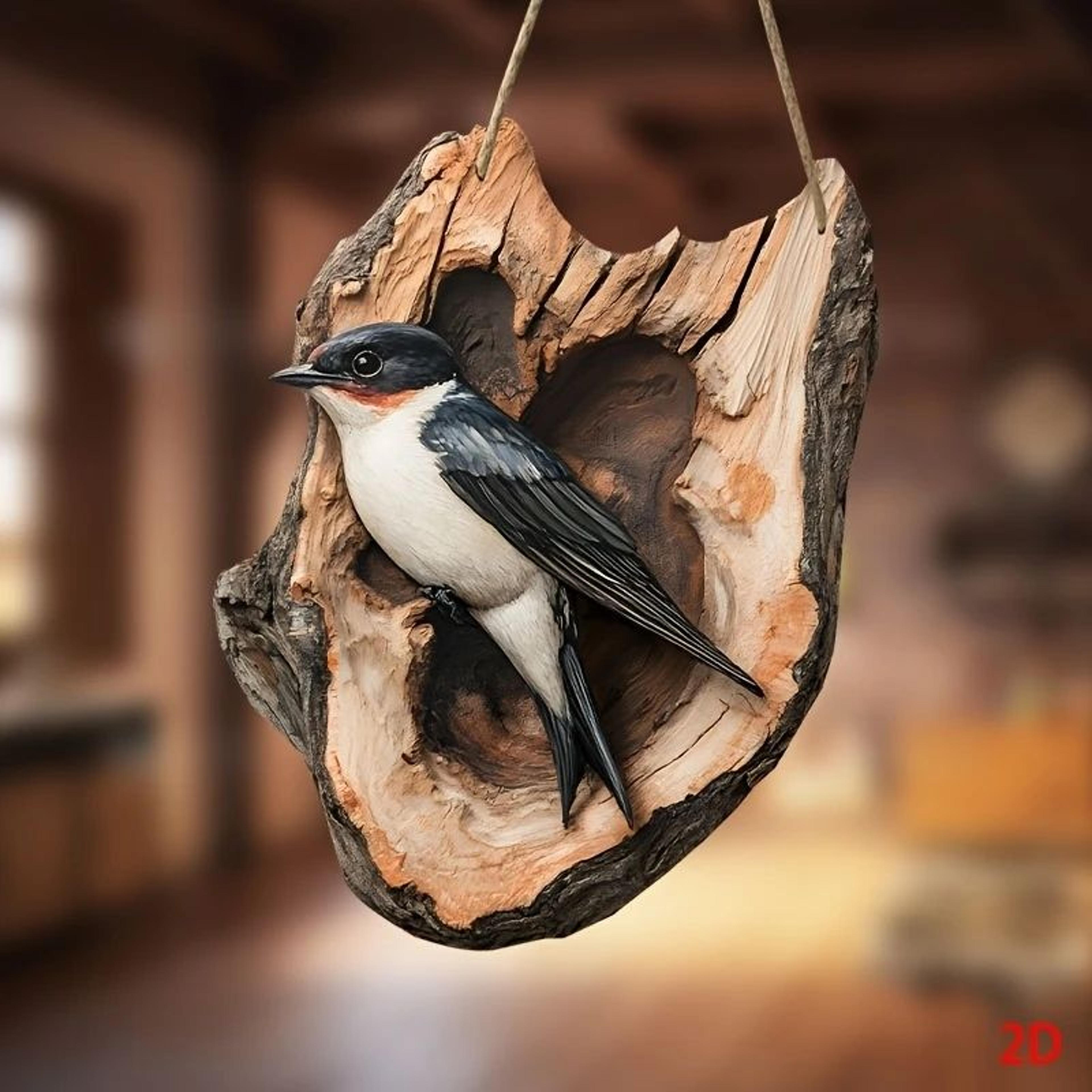 vintage bird wooden wall sign – farmhouse garden decor plaque for porch & home