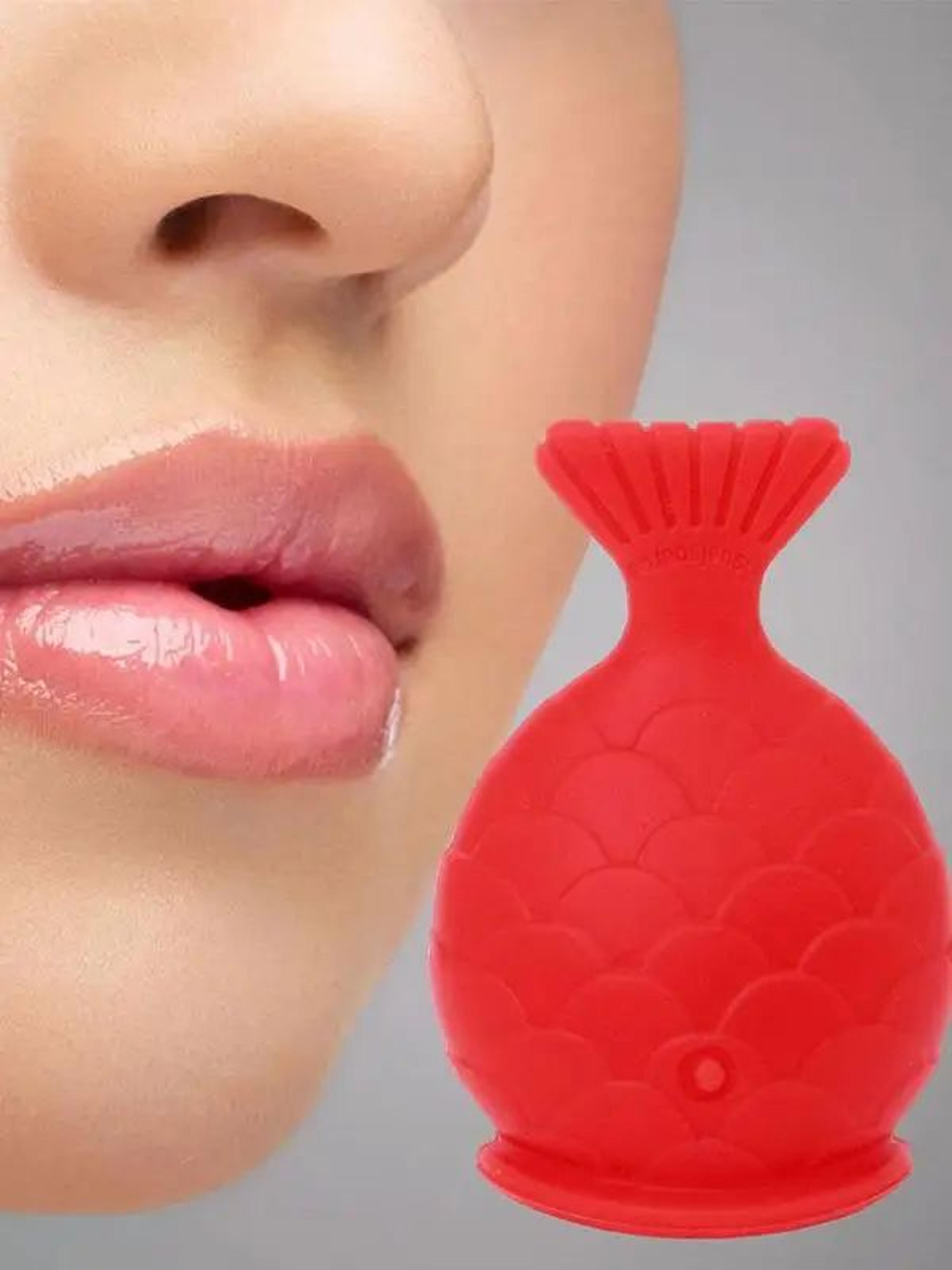 silicone lip plumper tool – natural pout enhancer suction lip plumping device