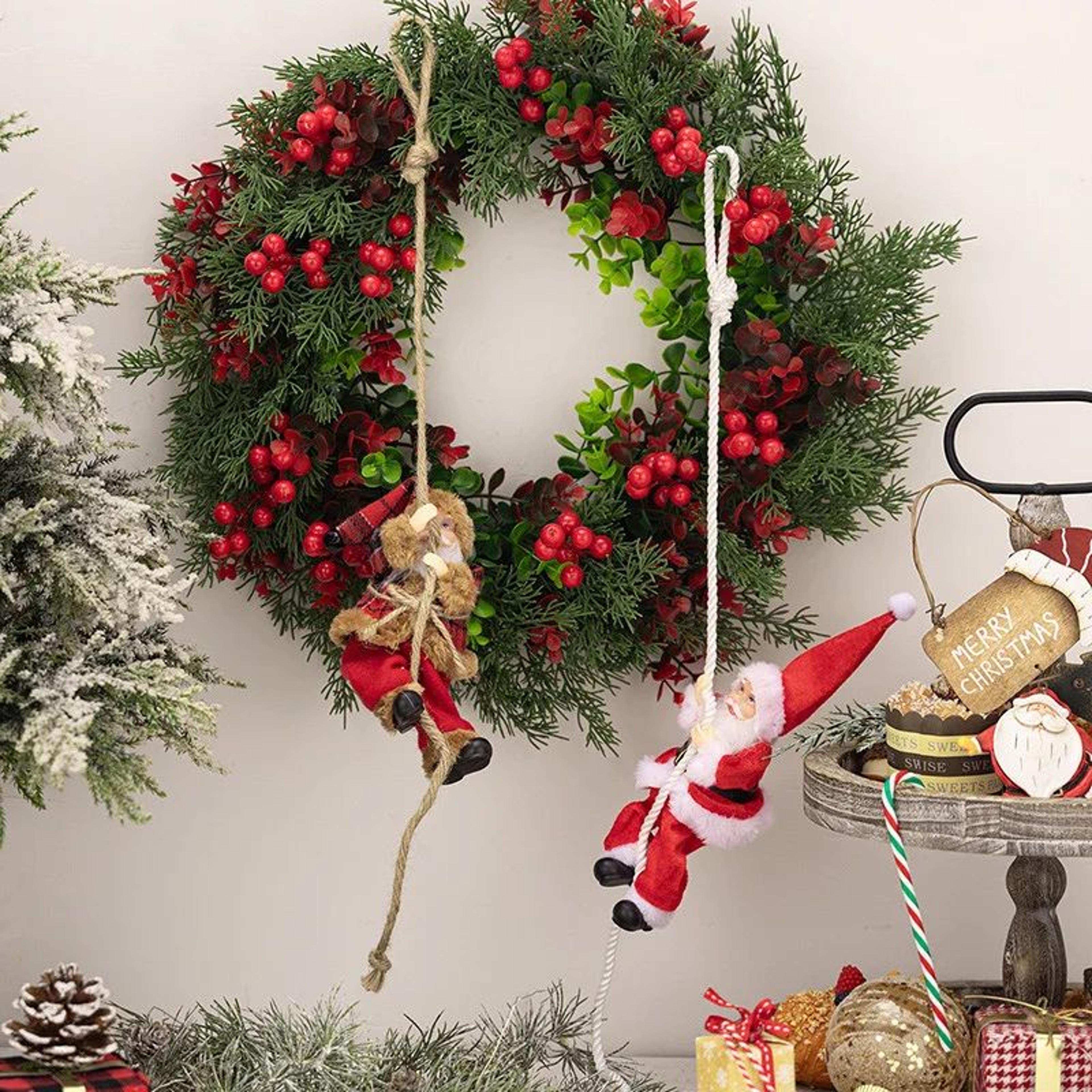 santa claus hanging christmas ornament – merry christmas door & tree pendant decoration