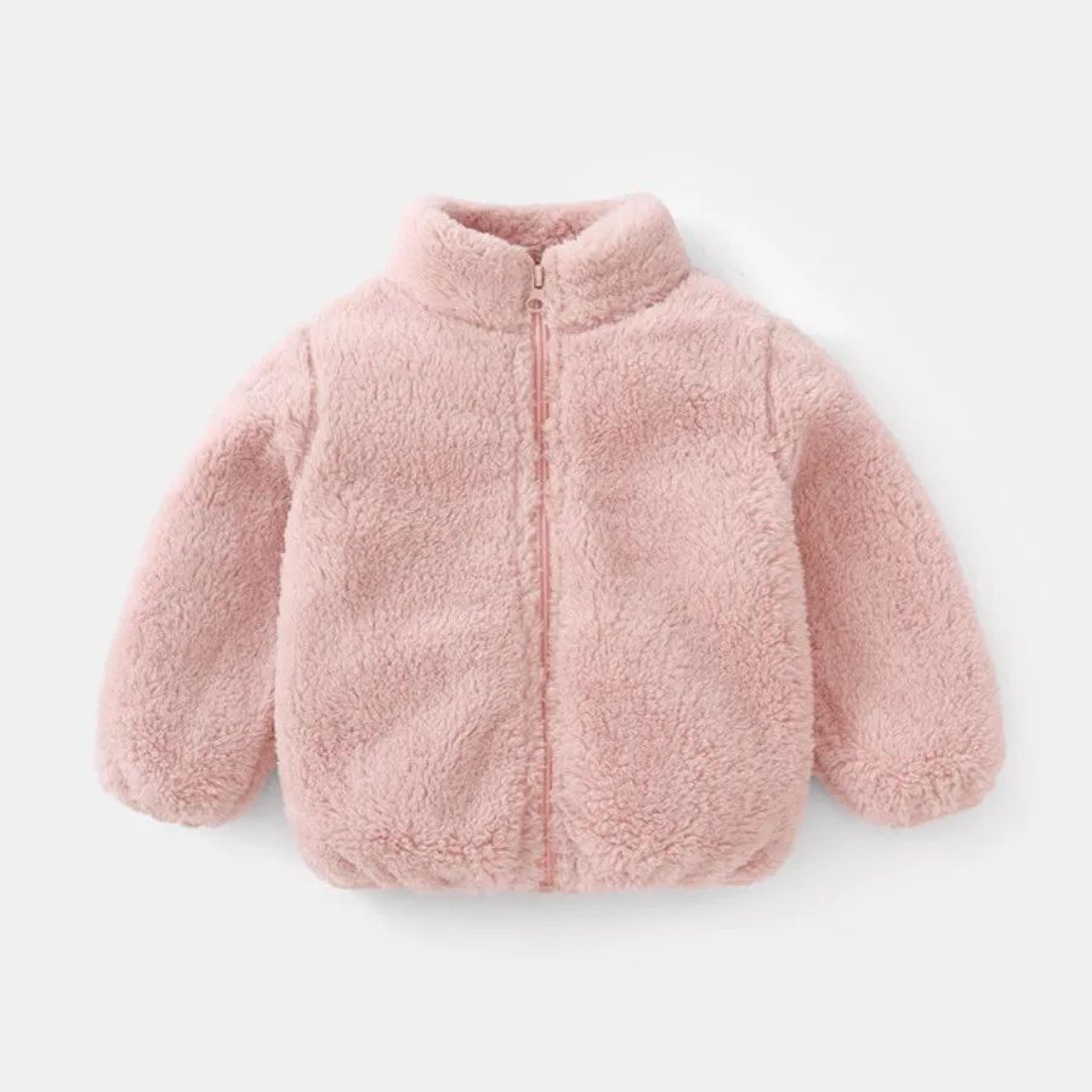 cozycord kids plush jacket – warm corduroy toddler coat for boys & girls (1–6y)