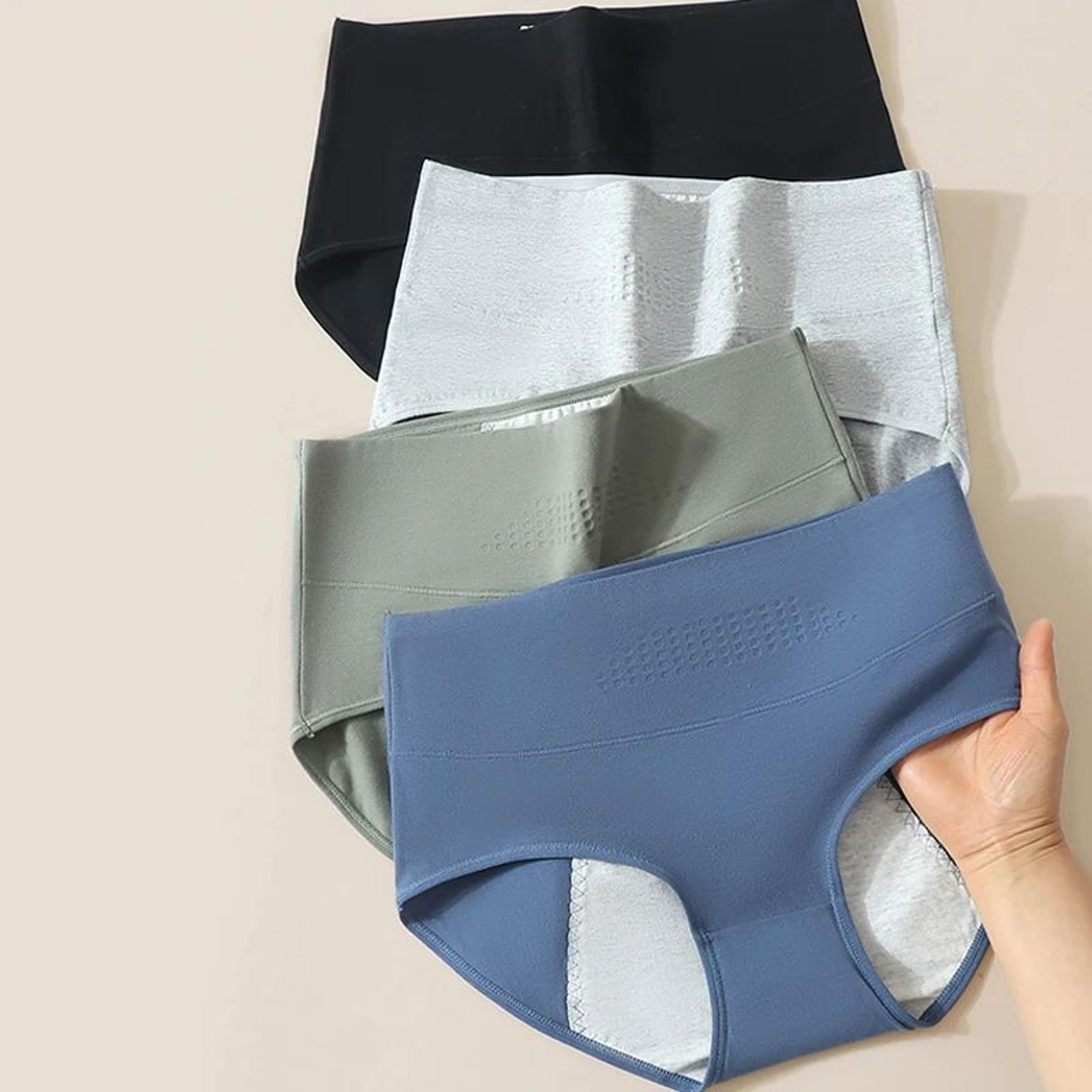 women's high waist leakproof period panties – cotton 3-layer absorbent menstrual protection briefs