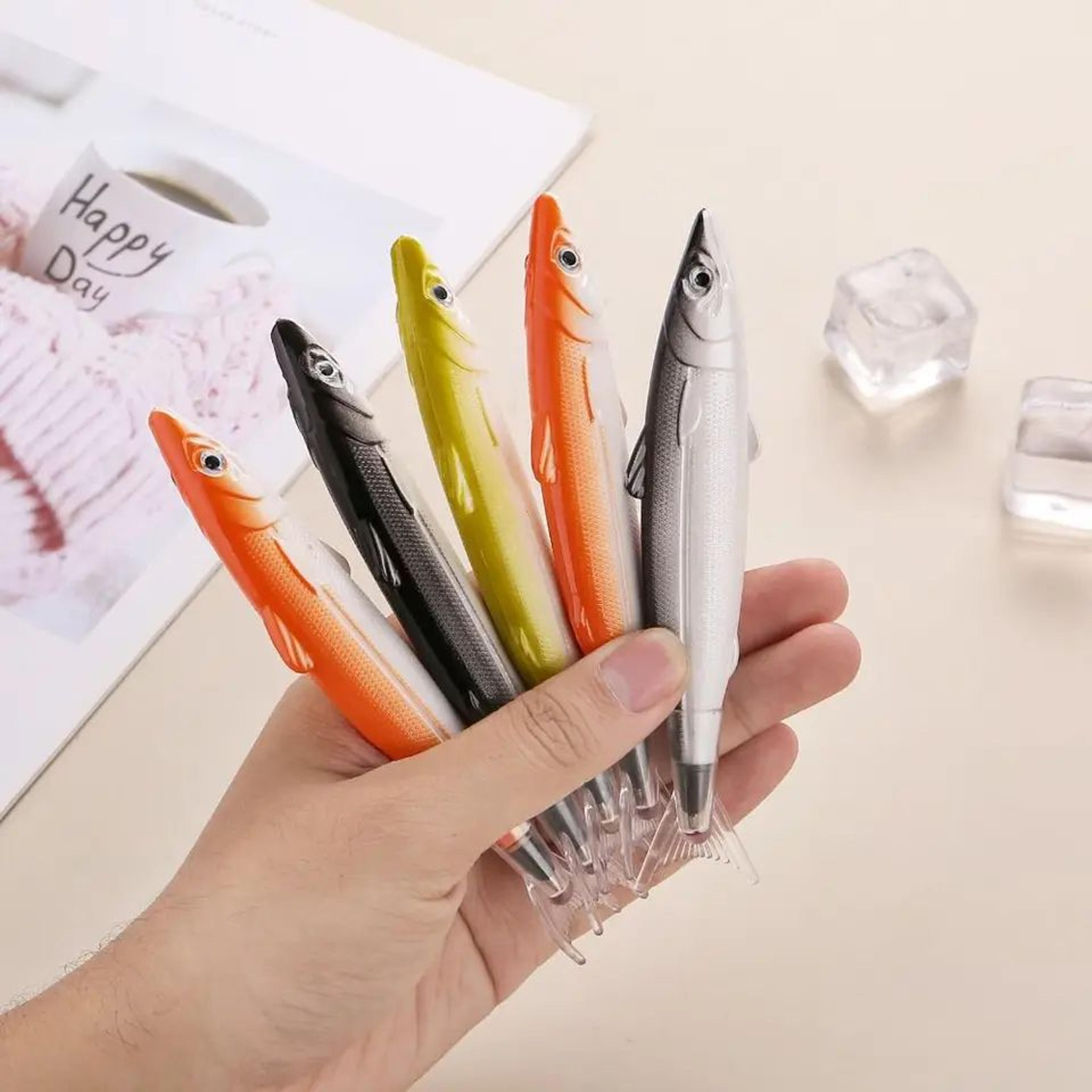salt fish shape ballpoint pen – creative fish novelty writing pen for school, office & gifts