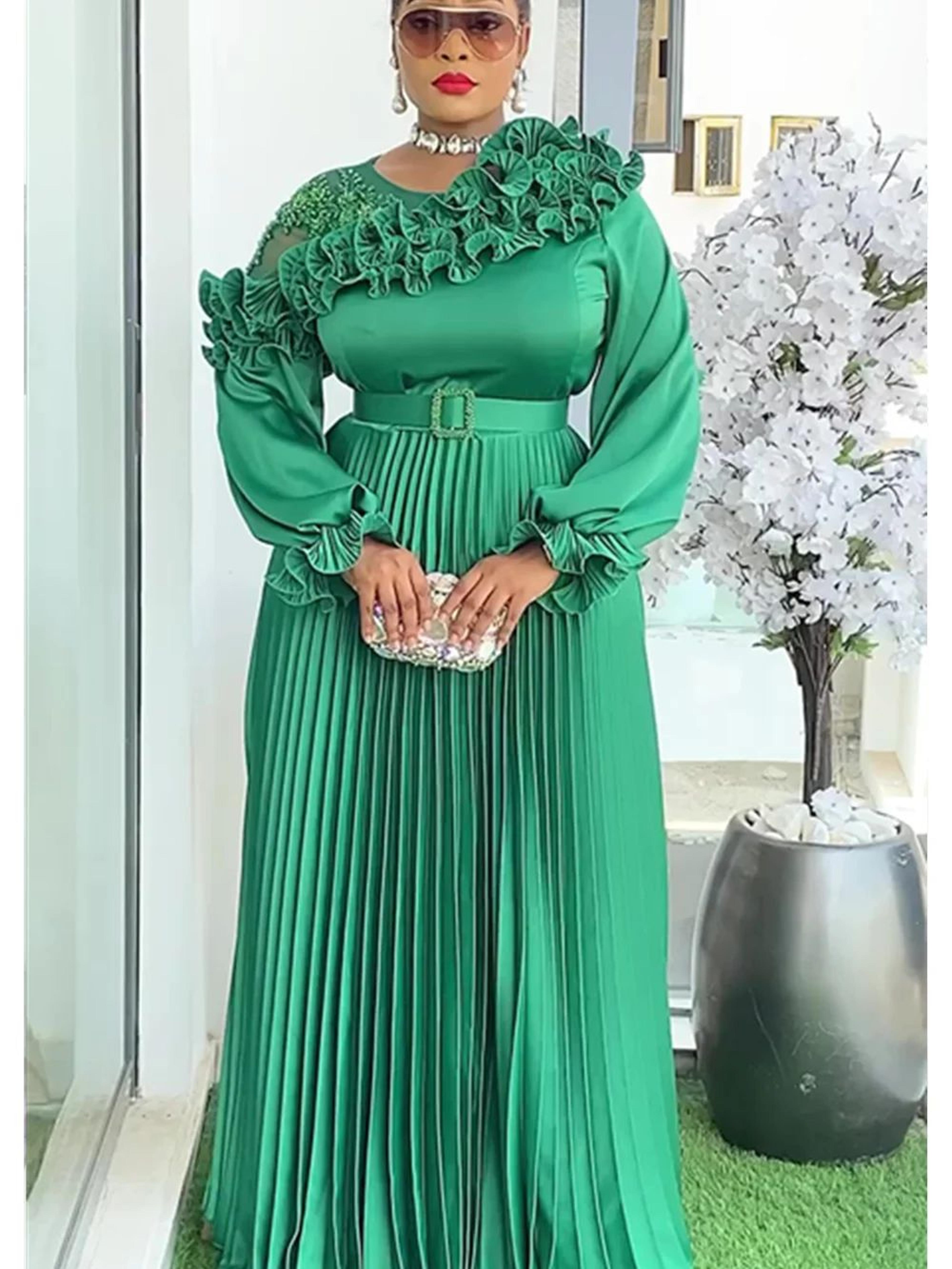plus size african dashiki ankara maxi dress – elegant wedding & evening party gown