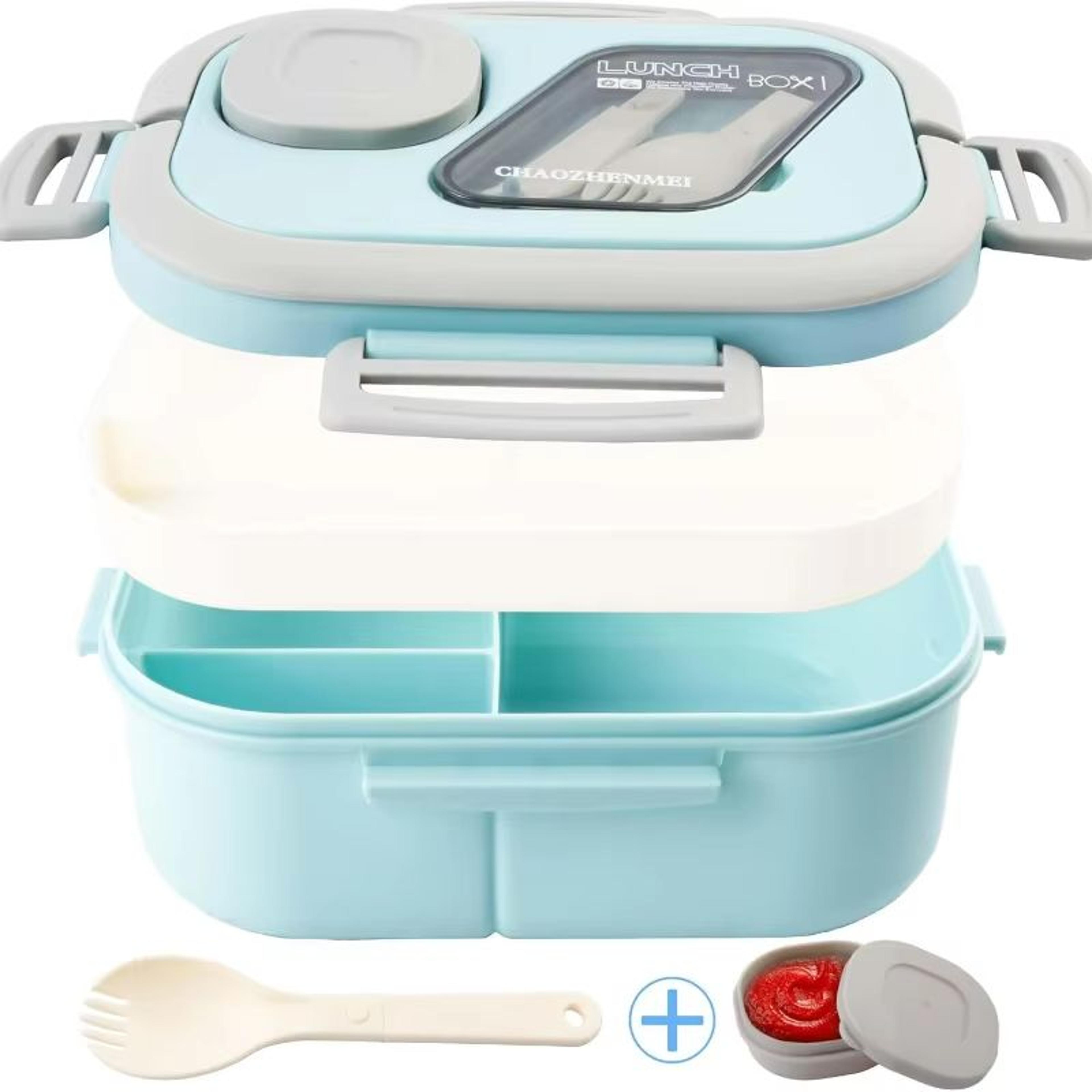 ultraseal double-layer insulated bento lunch box – leakproof european oval food container for adults