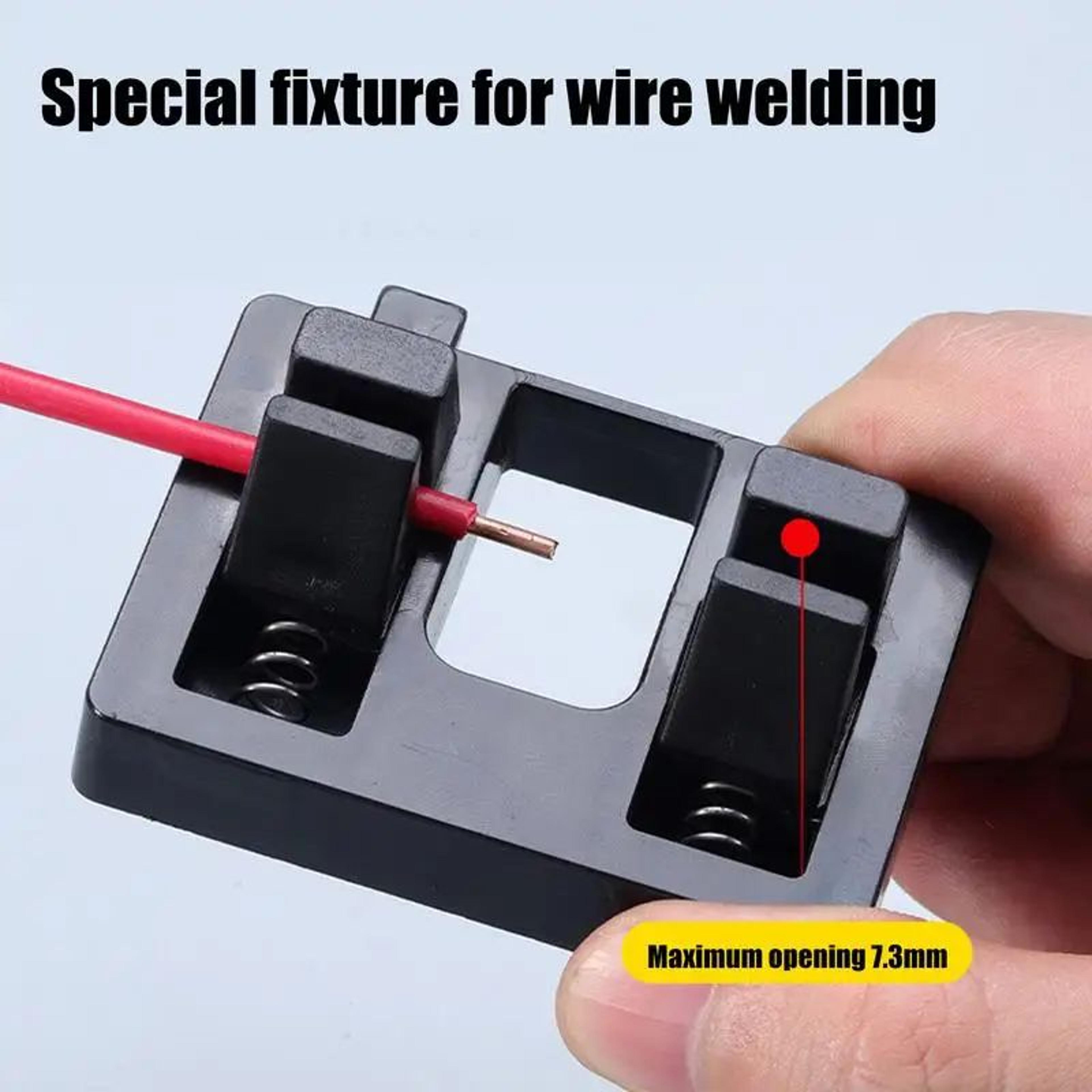 abs wire soldering fixture clamp – heat-resistant cable holder for precision welding & electrical repair