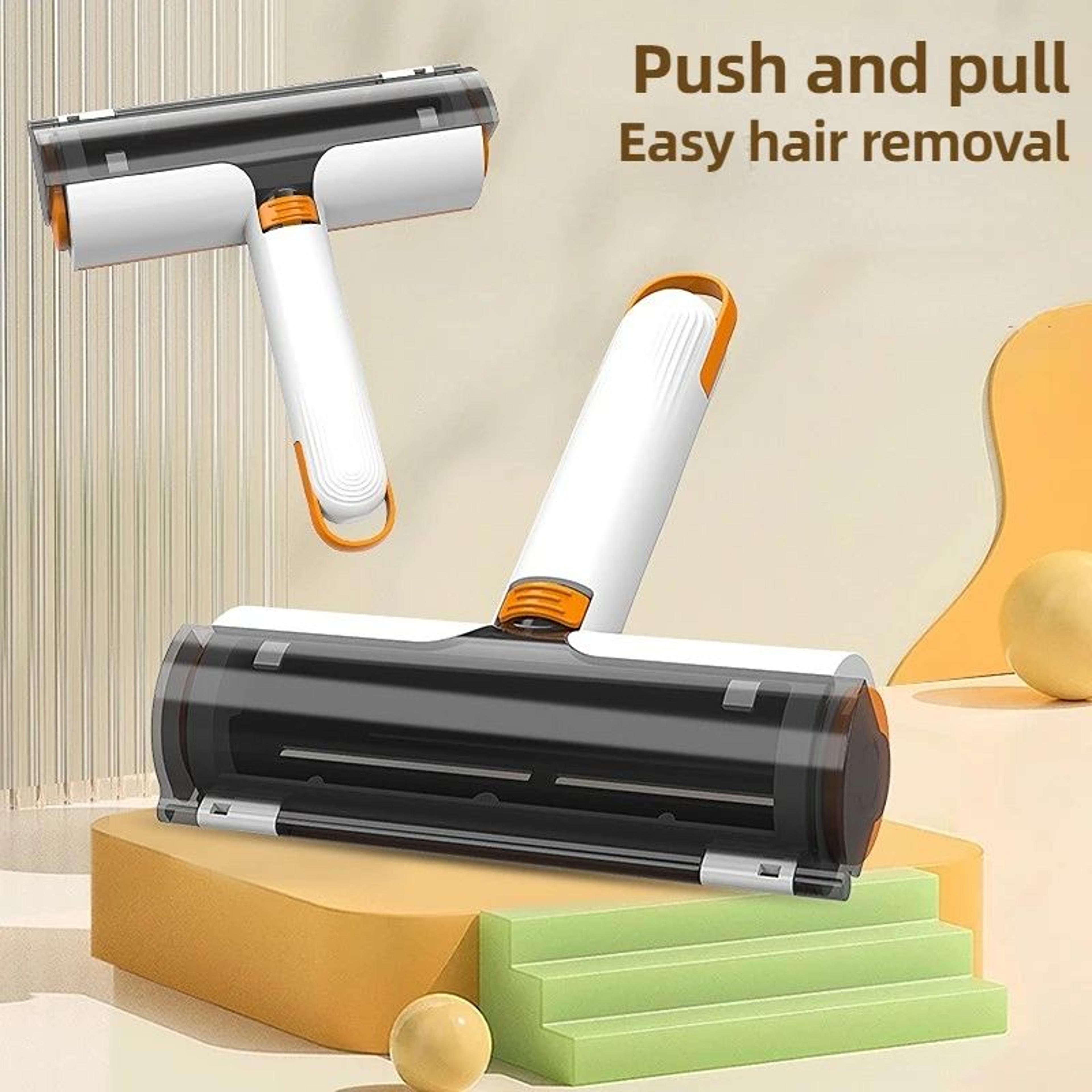 reusable pet hair remover roller – portable lint & fur cleaner for furniture, clothes & carpets