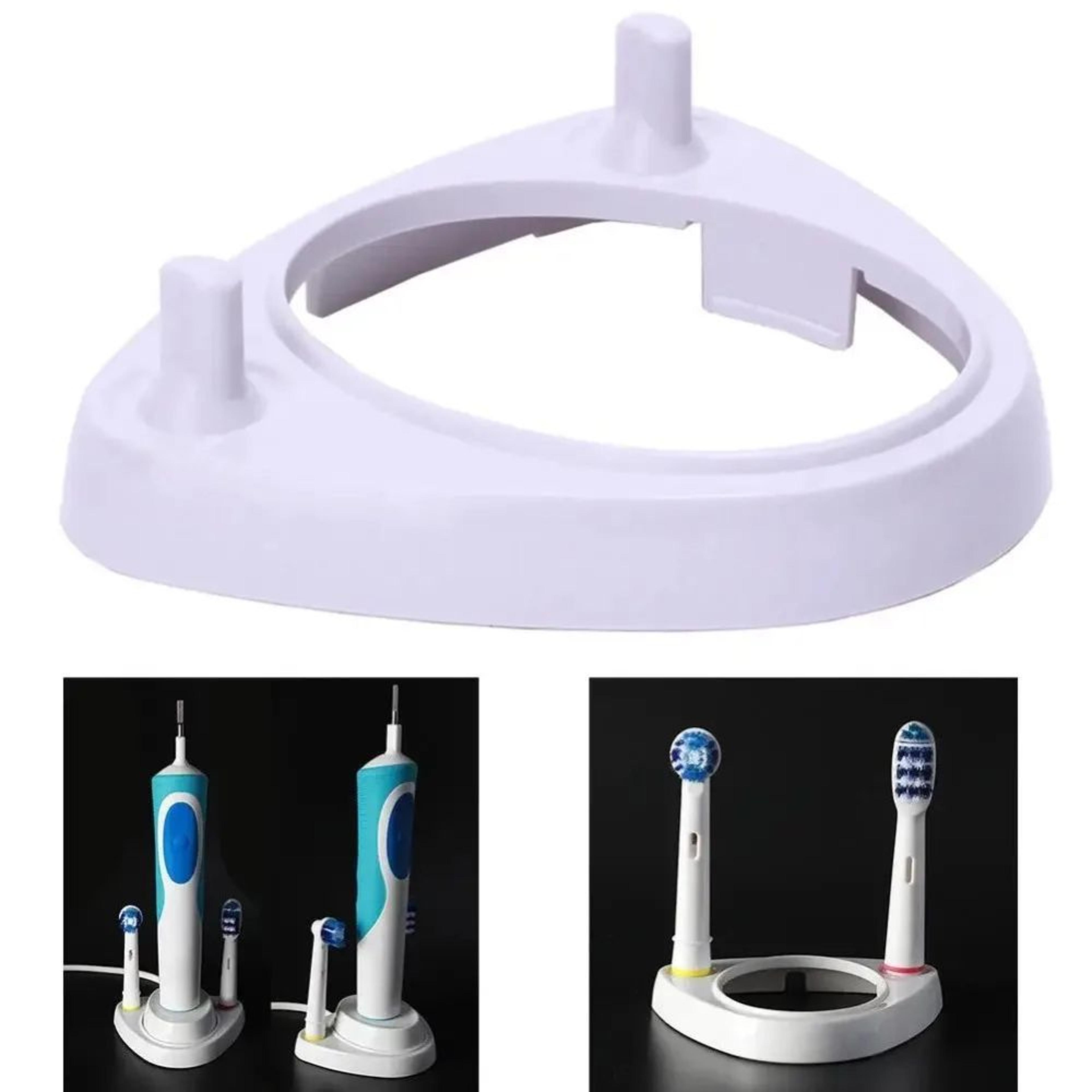 electric toothbrush stand & brush head holder for oral-b – compact bathroom organizer base