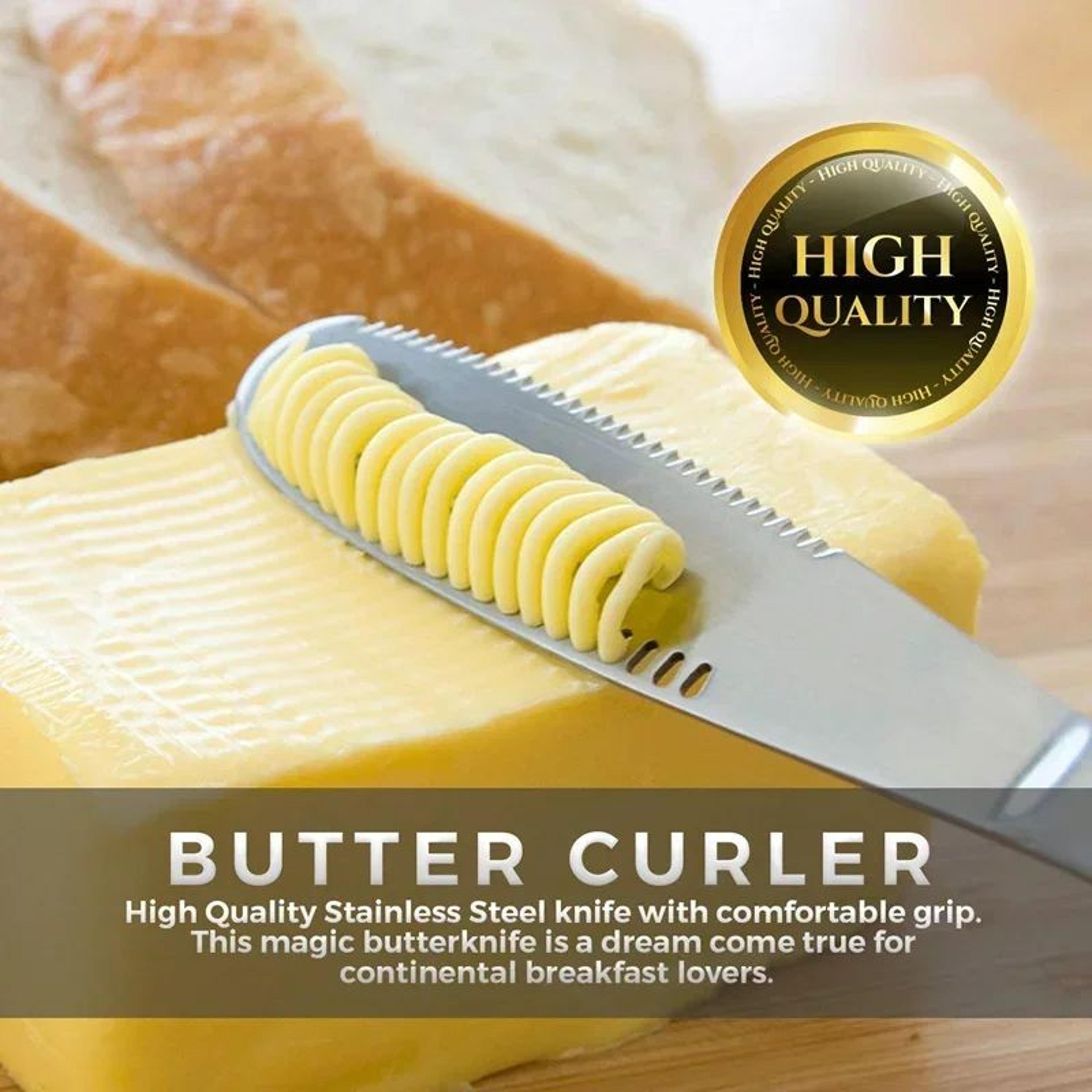 3-in-1 stainless steel butter knife with spreader holes – multi-use cheese, jam & bread spreading knife tool
