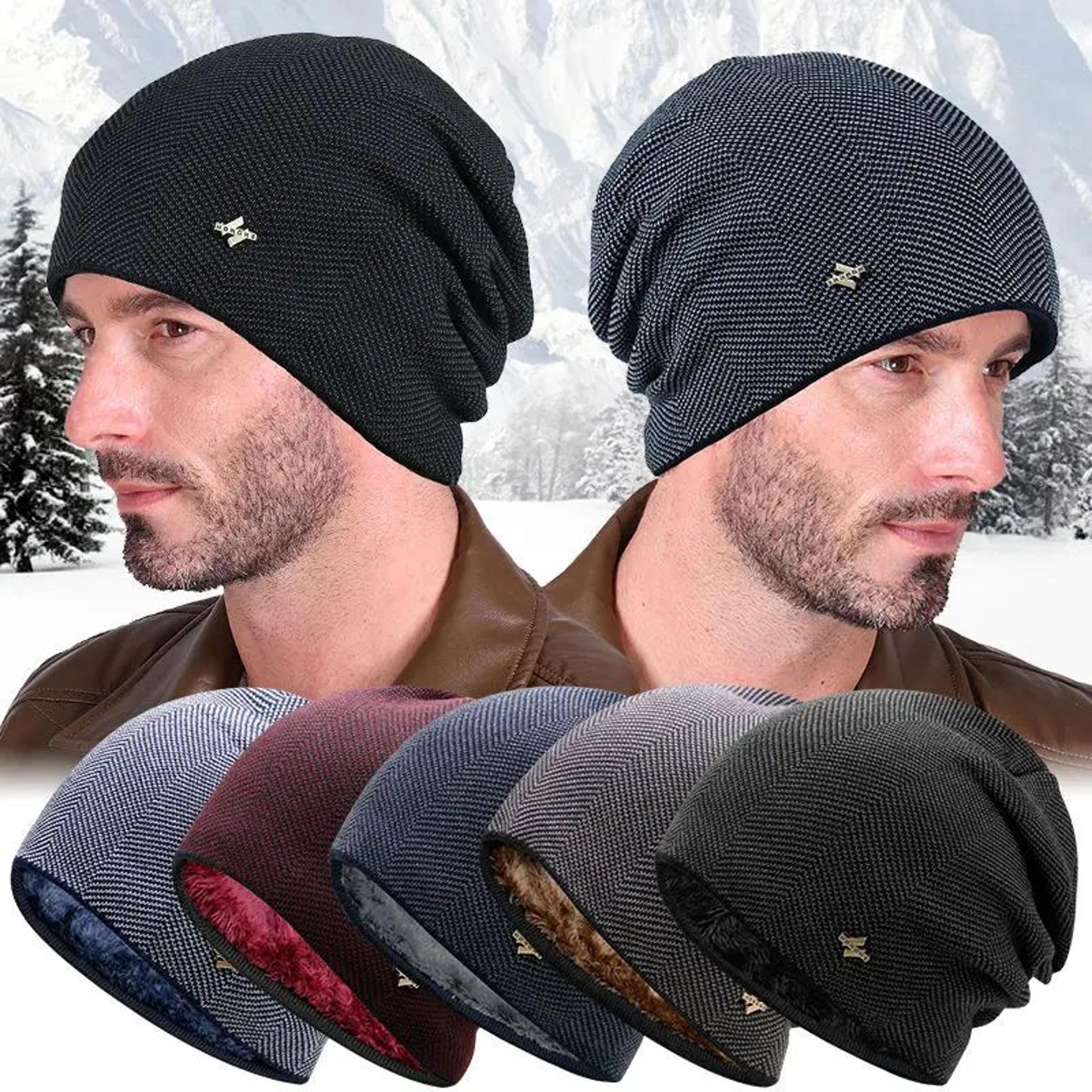 unisex winter knit beanie hat – thick warm ski cap for men & women outdoor cold weather wear