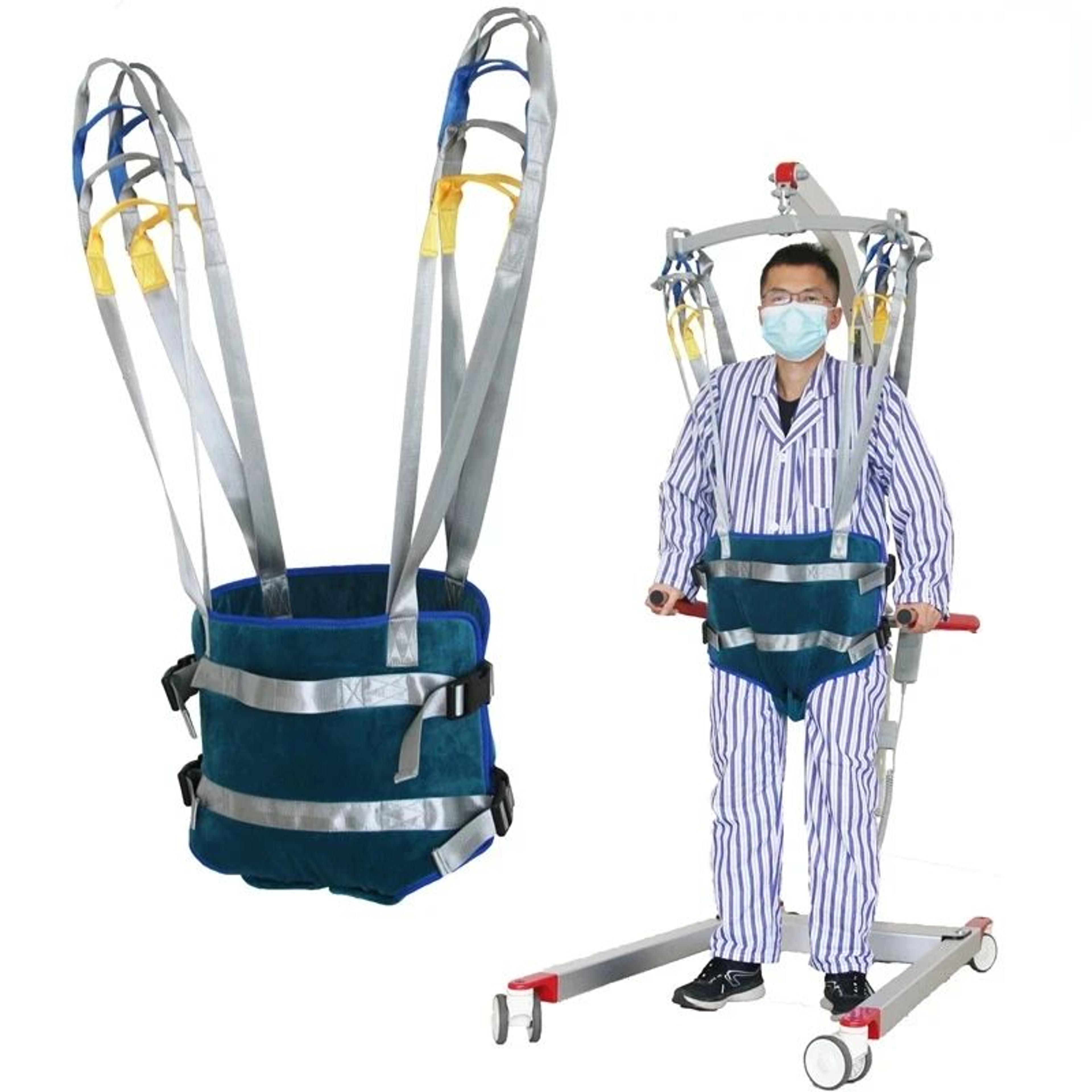 adjustable patient lift sling belt – rehabilitation support aid for walking, standing & mobility assistance