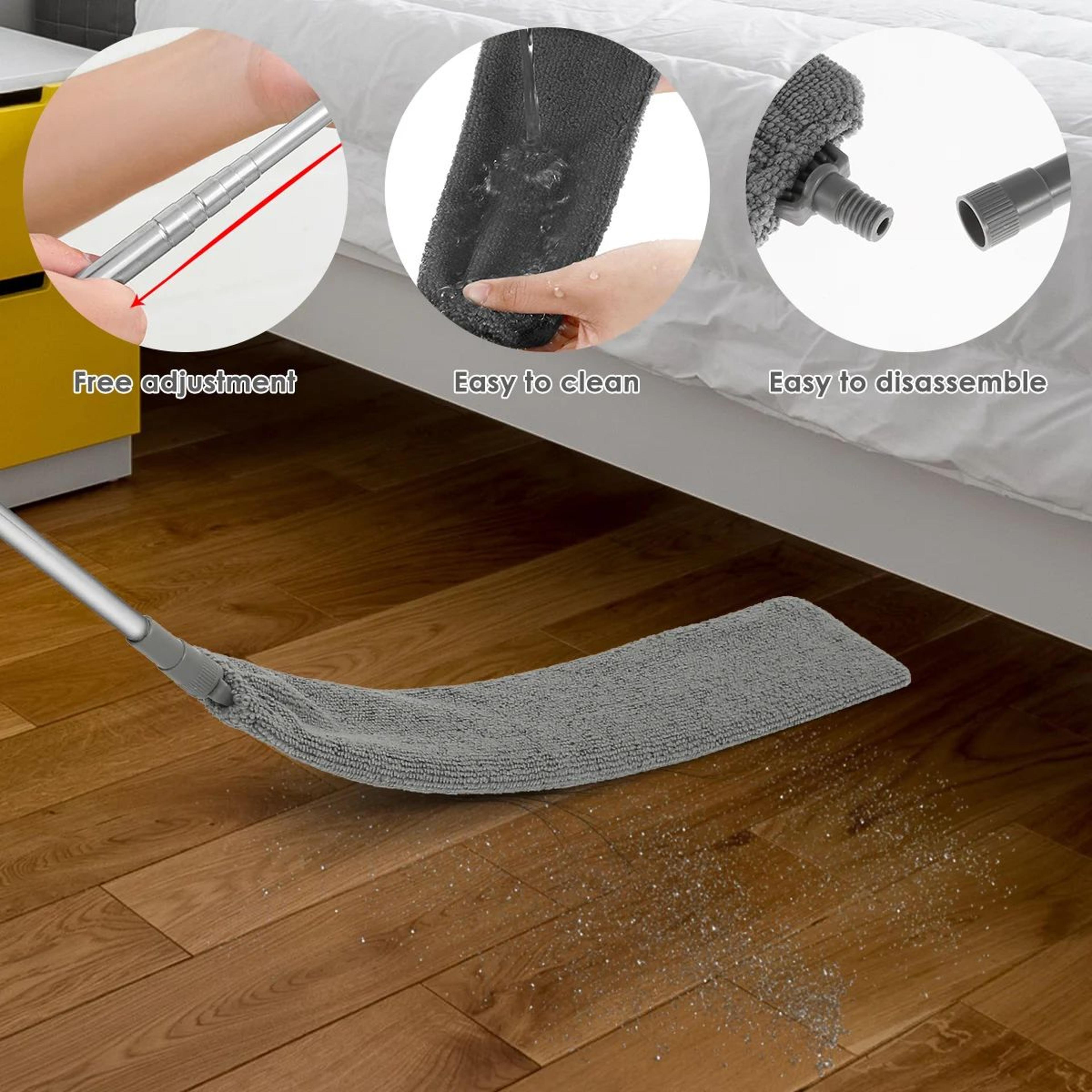 extendable gap dust cleaner with microfiber covers – flexible long reach duster brush for hard-to-reach spaces