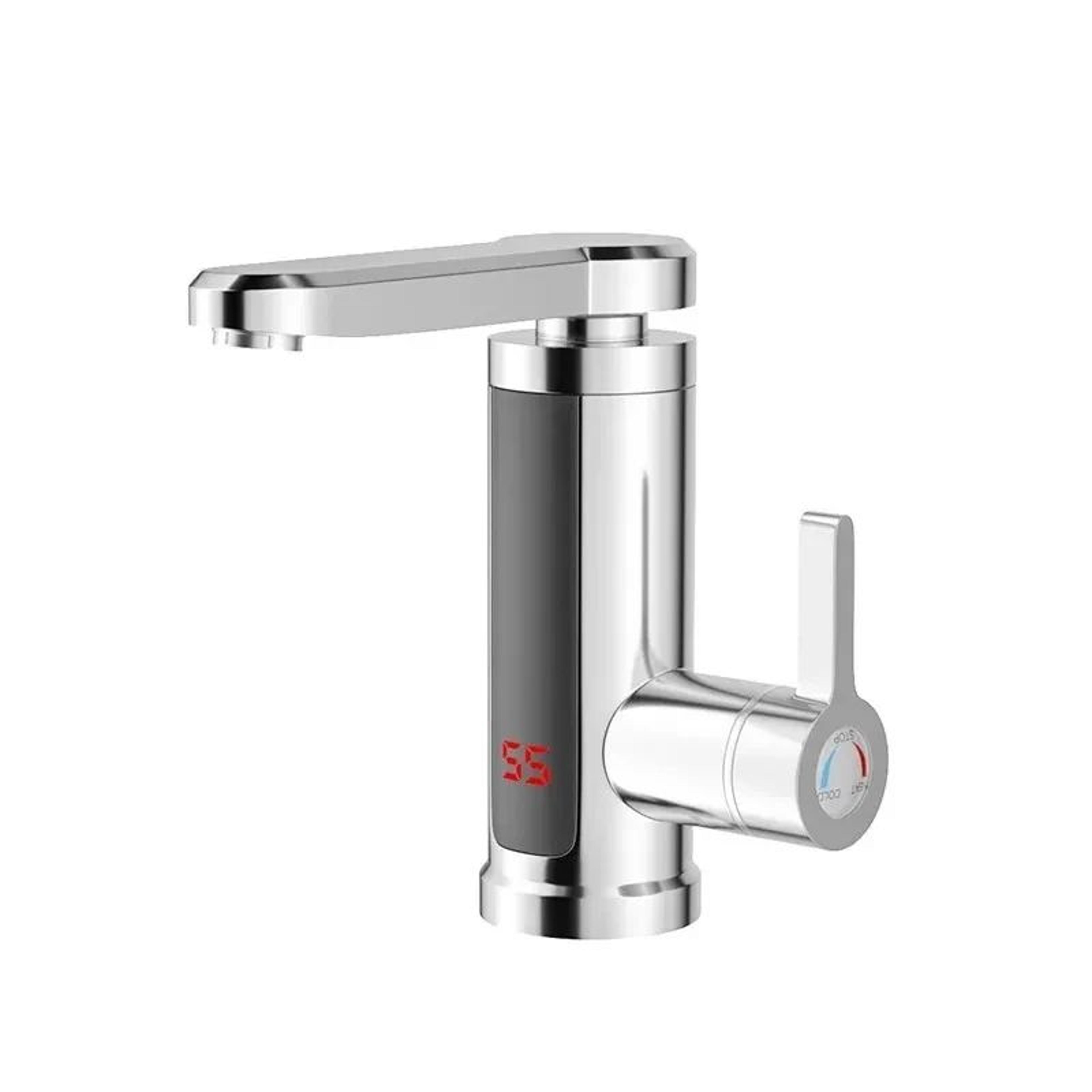 instant electric water heater faucet – 220v tankless hot water tap with digital temperature display