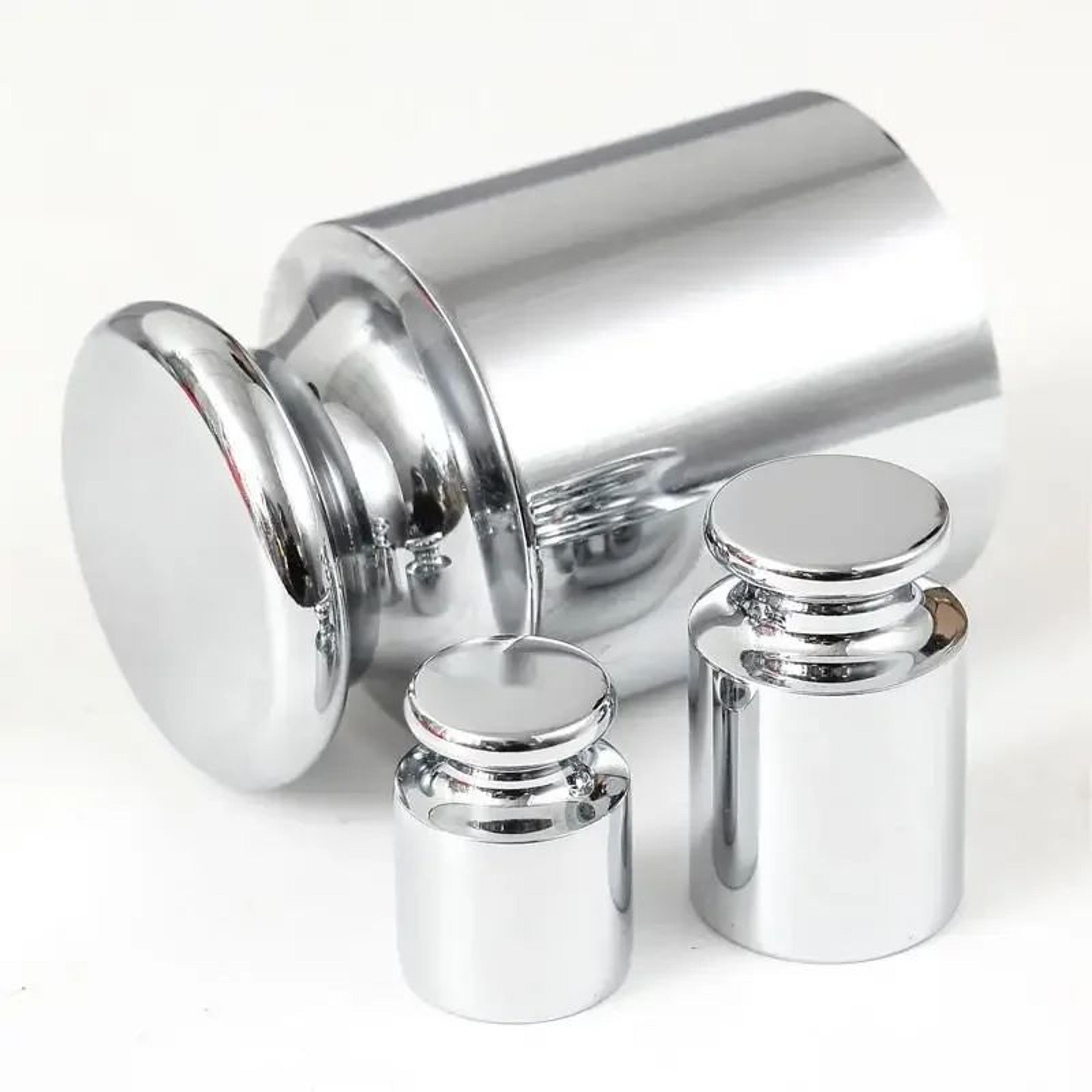 precision calibration weights set – 3.53 oz, 7.05 oz, 10.58 oz chrome-plated scale weights for accurate measurement
