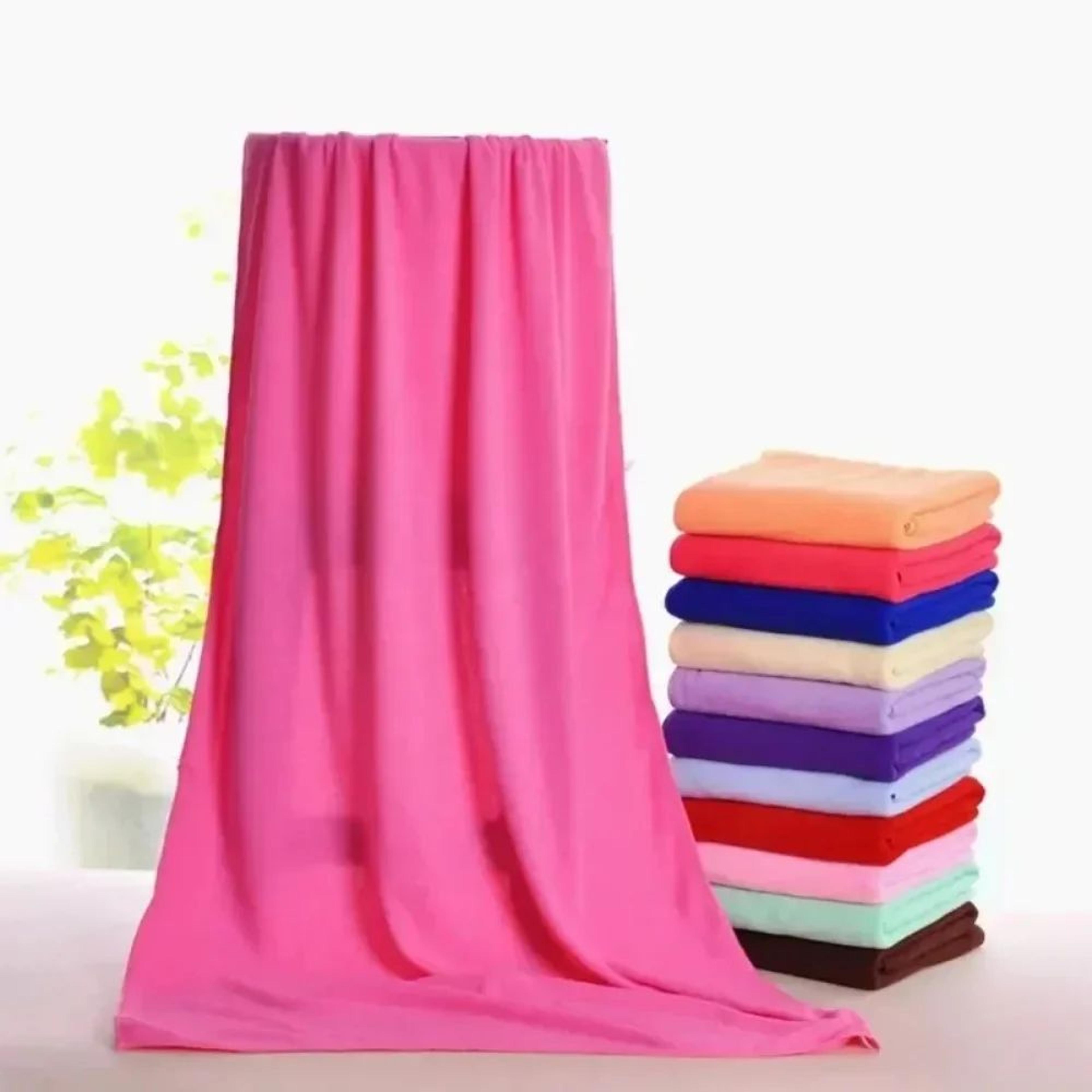 ultra-soft microfiber bath towel – quick-dry absorbent beach & shower towel