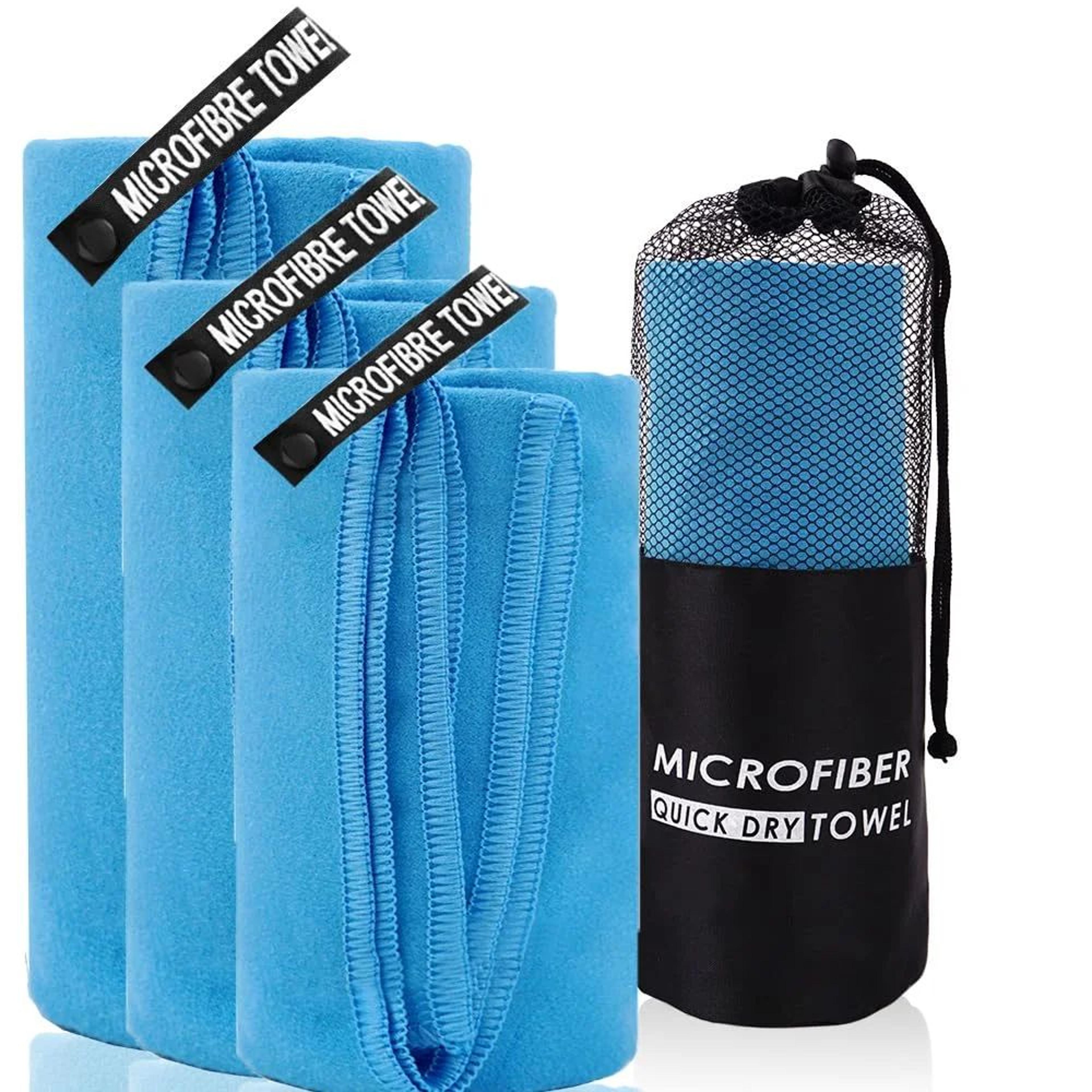 quick-dry microfiber bath towel – ultra-absorbent odor-free shower, gym & beach towel