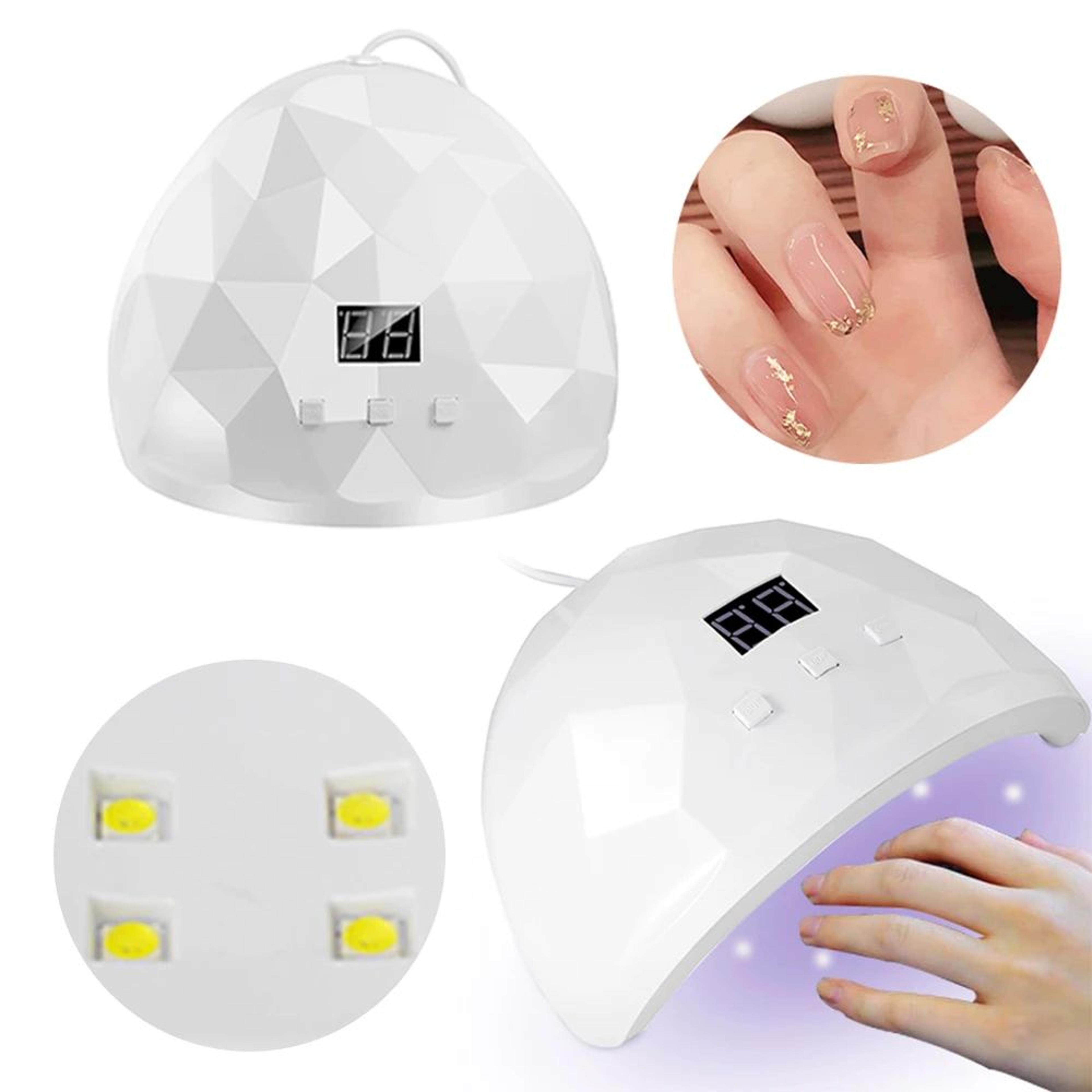lulaa 88w uv led nail lamp – fast gel nail dryer with eye protection & 3 timer settings