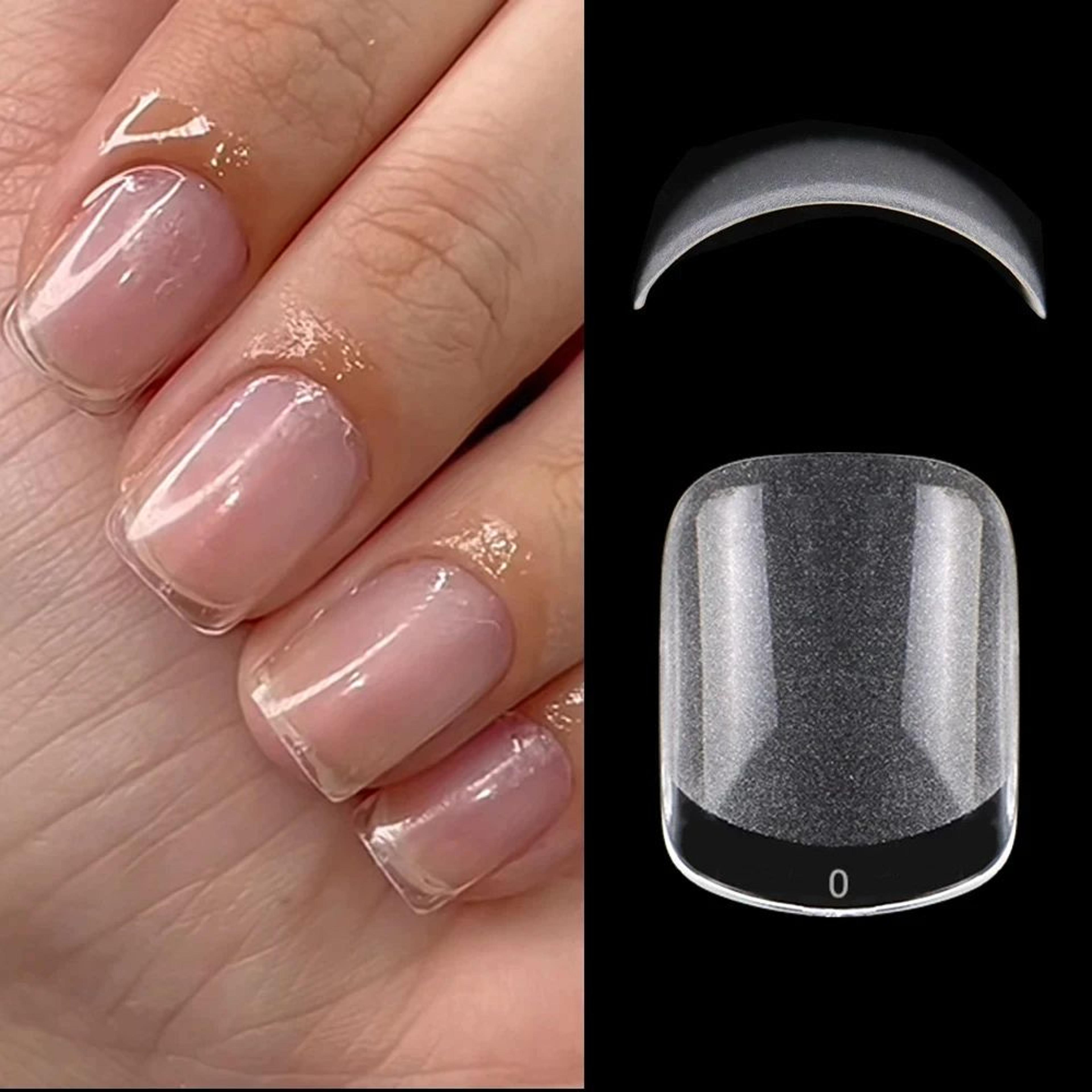 flexifit xxs almond soft gel nail tips – 120pcs short press-on gel x full cover artificial nails