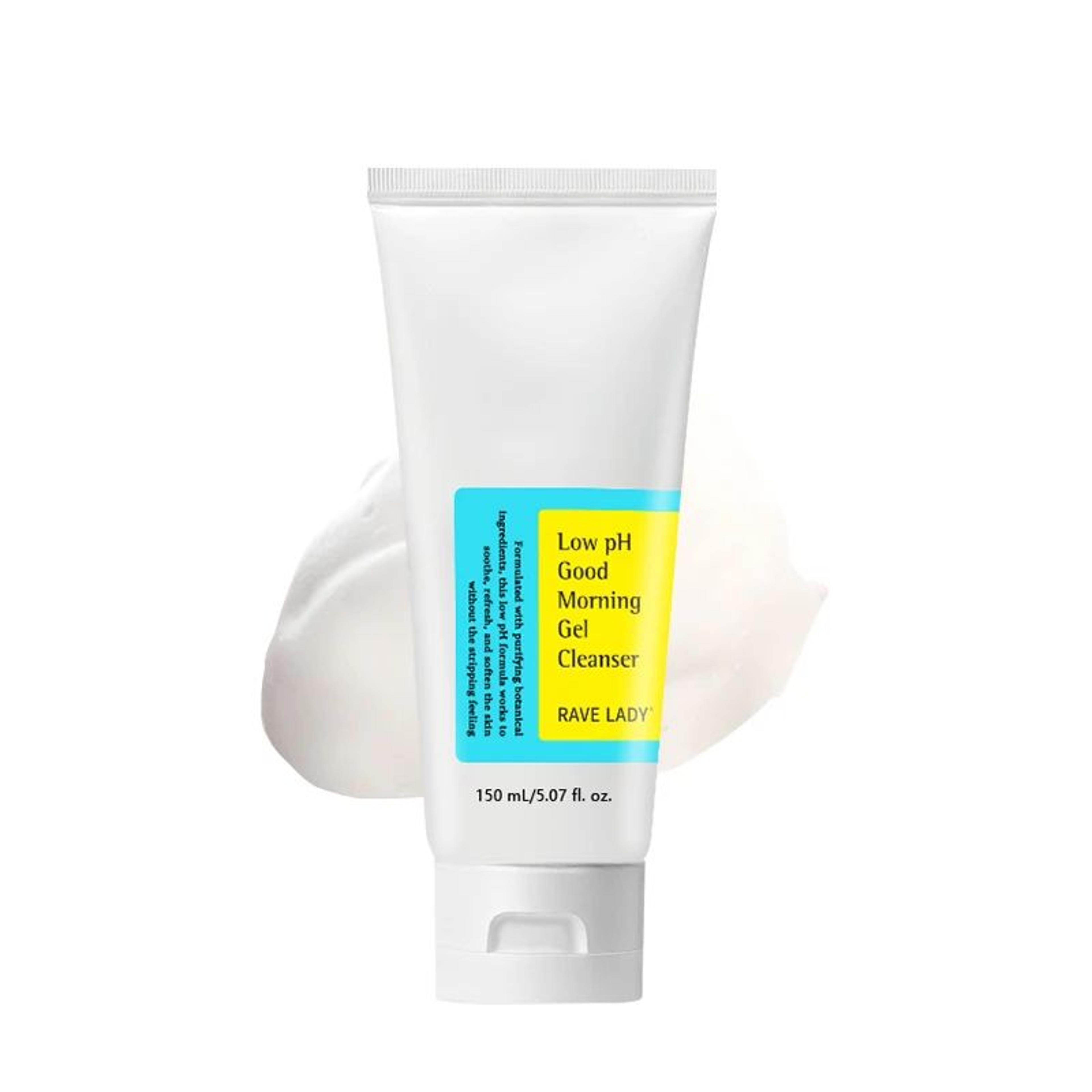 rave lady low ph gentle facial cleanser – oil control, deep cleansing & brightening moisturizing face wash, 5.07 fl oz