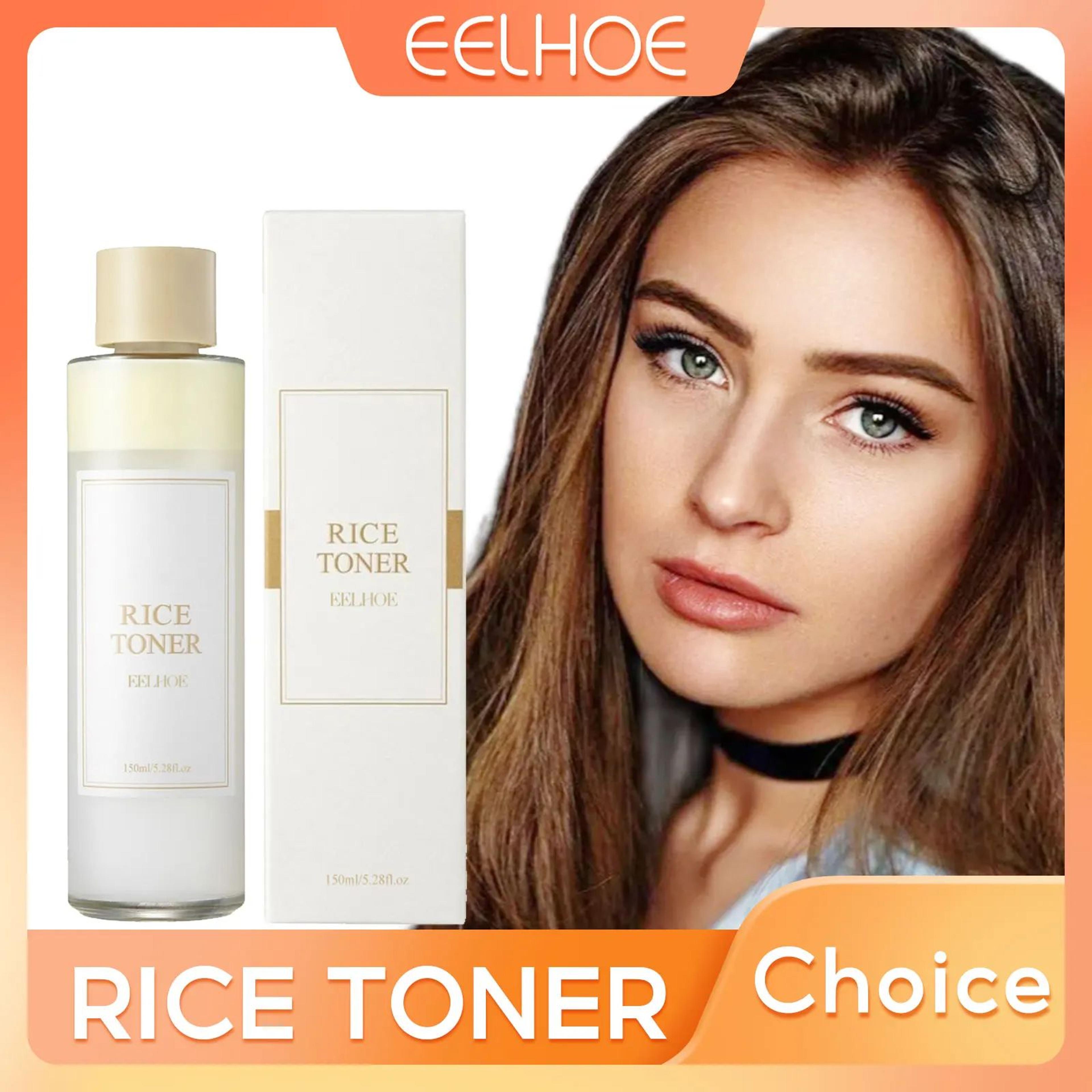 eelhoe rice glow facial toner – brightening oil control essence for pore tightening & deep hydration, 5.07 fl oz