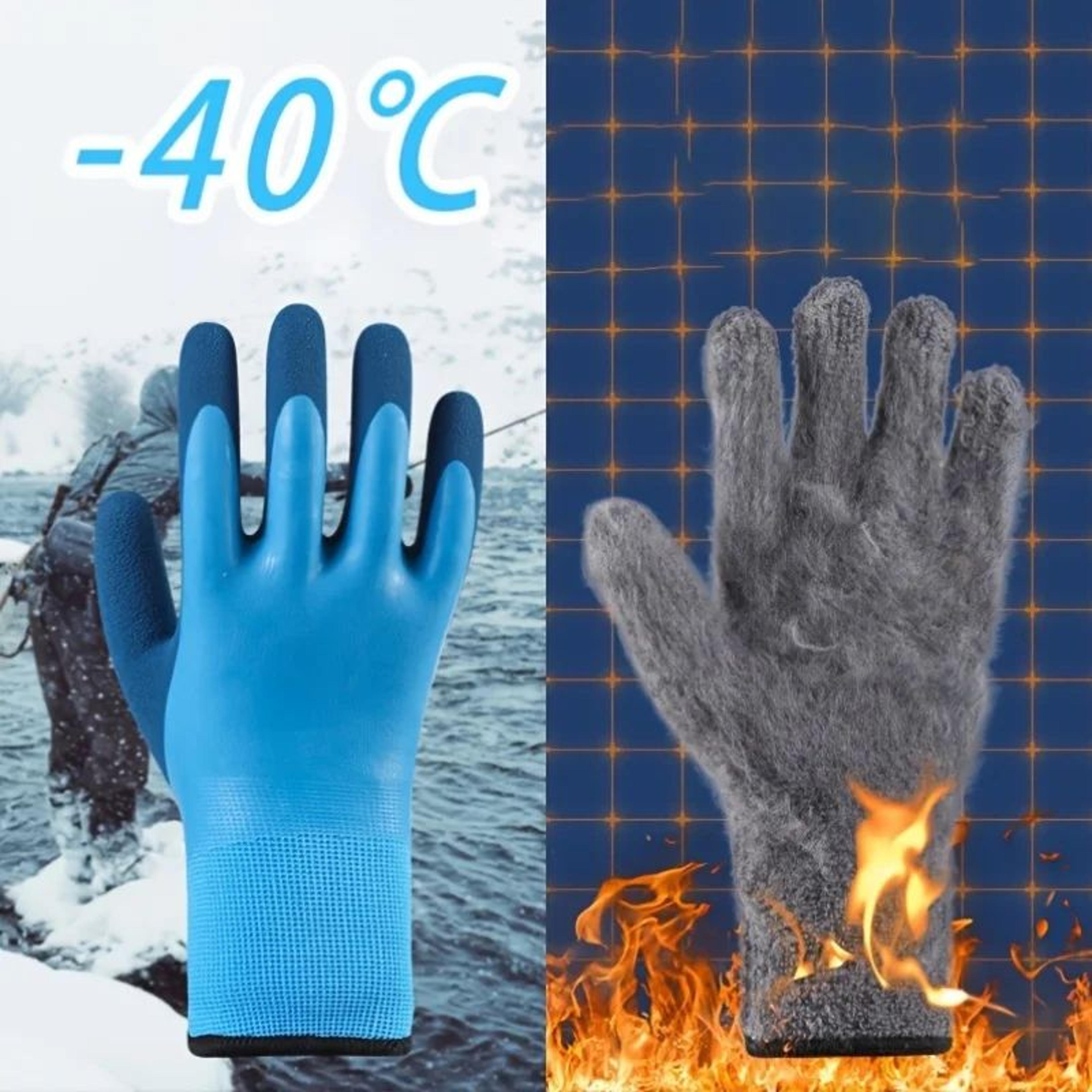 thickened winter gloves touchscreen – warm anti-slip thermal gloves for men & women with adjustable strap