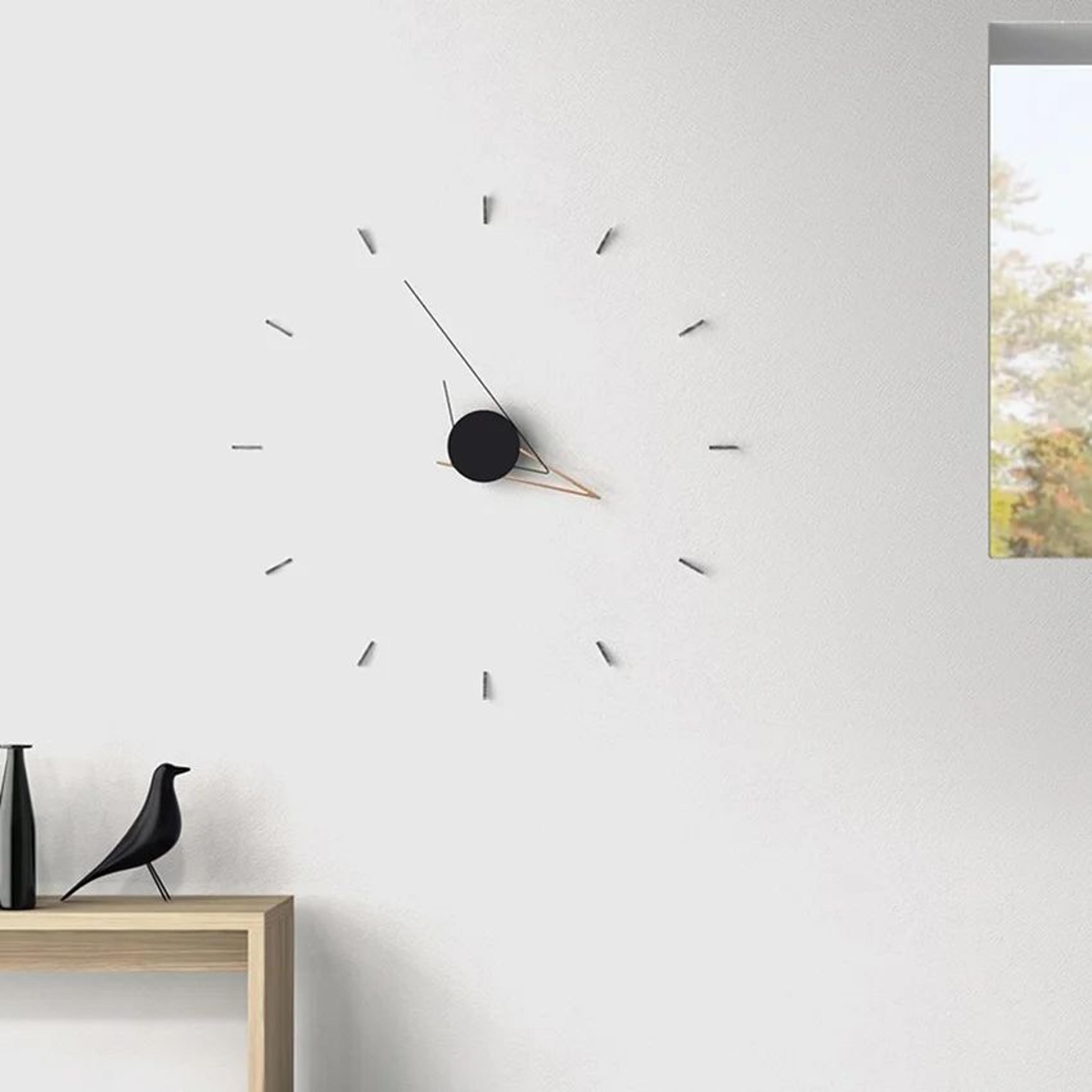 diy modern wall clock – minimalist silent wall decor clock personalized luxury home art design