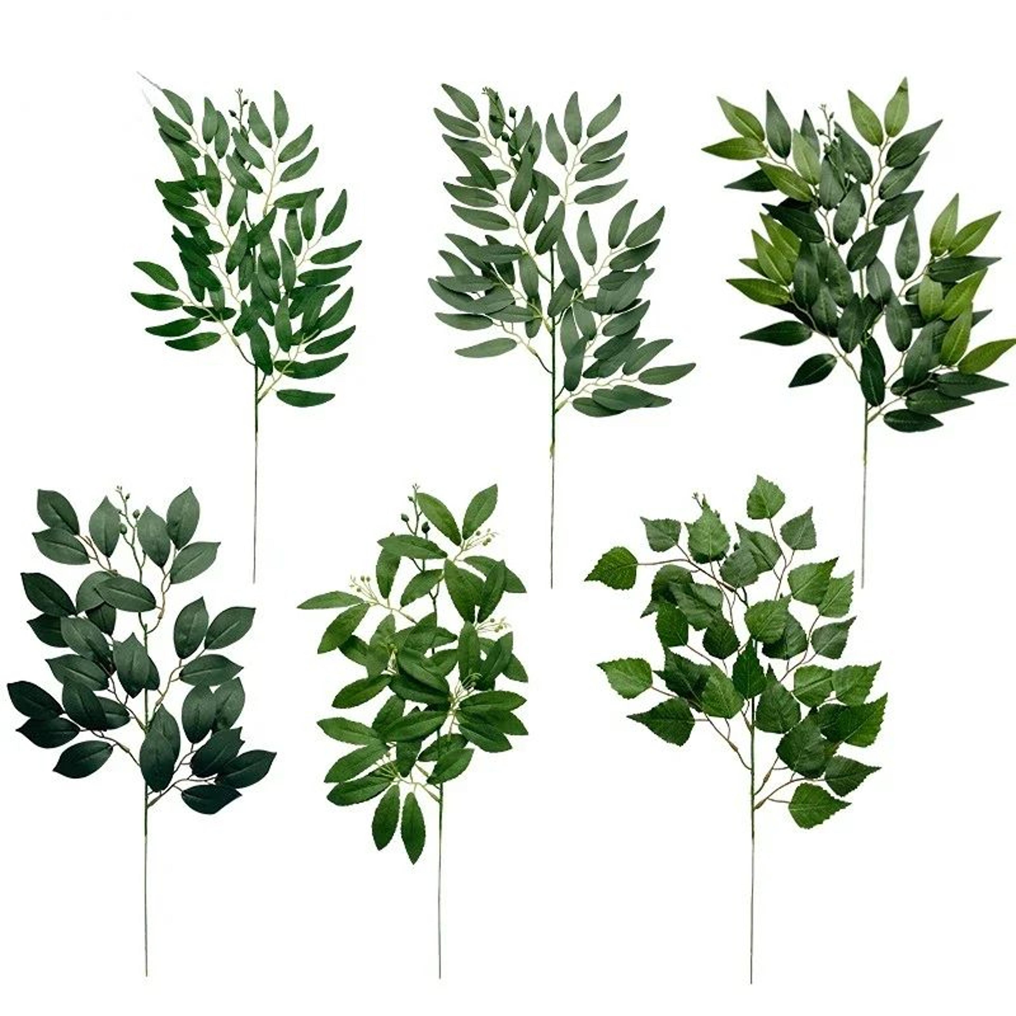 artificial eucalyptus leaves greenery – fake flower arrangement for wedding & home decor
