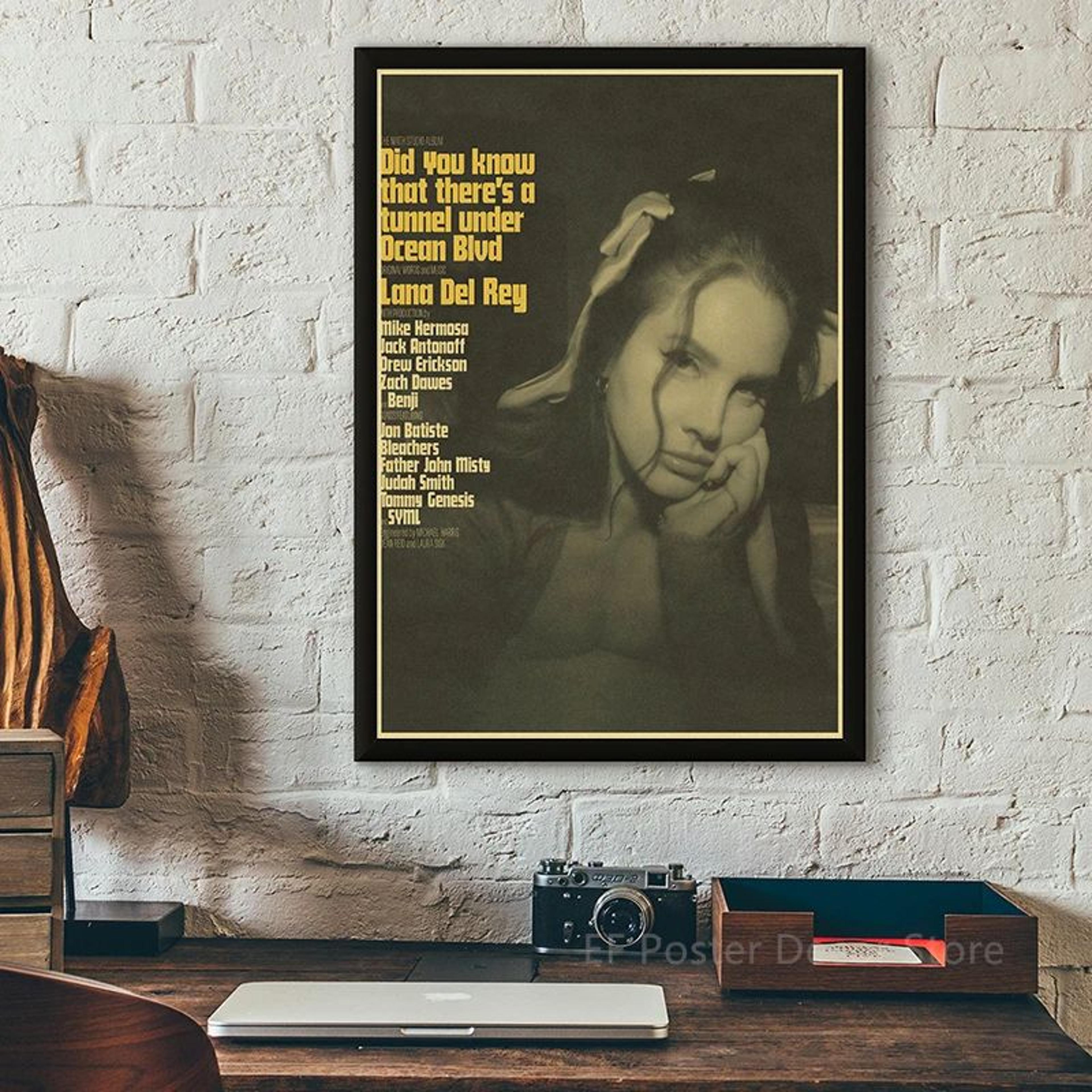 vintage music album poster print – retro aesthetic wall art (mitski, tv girl, tame impala style)