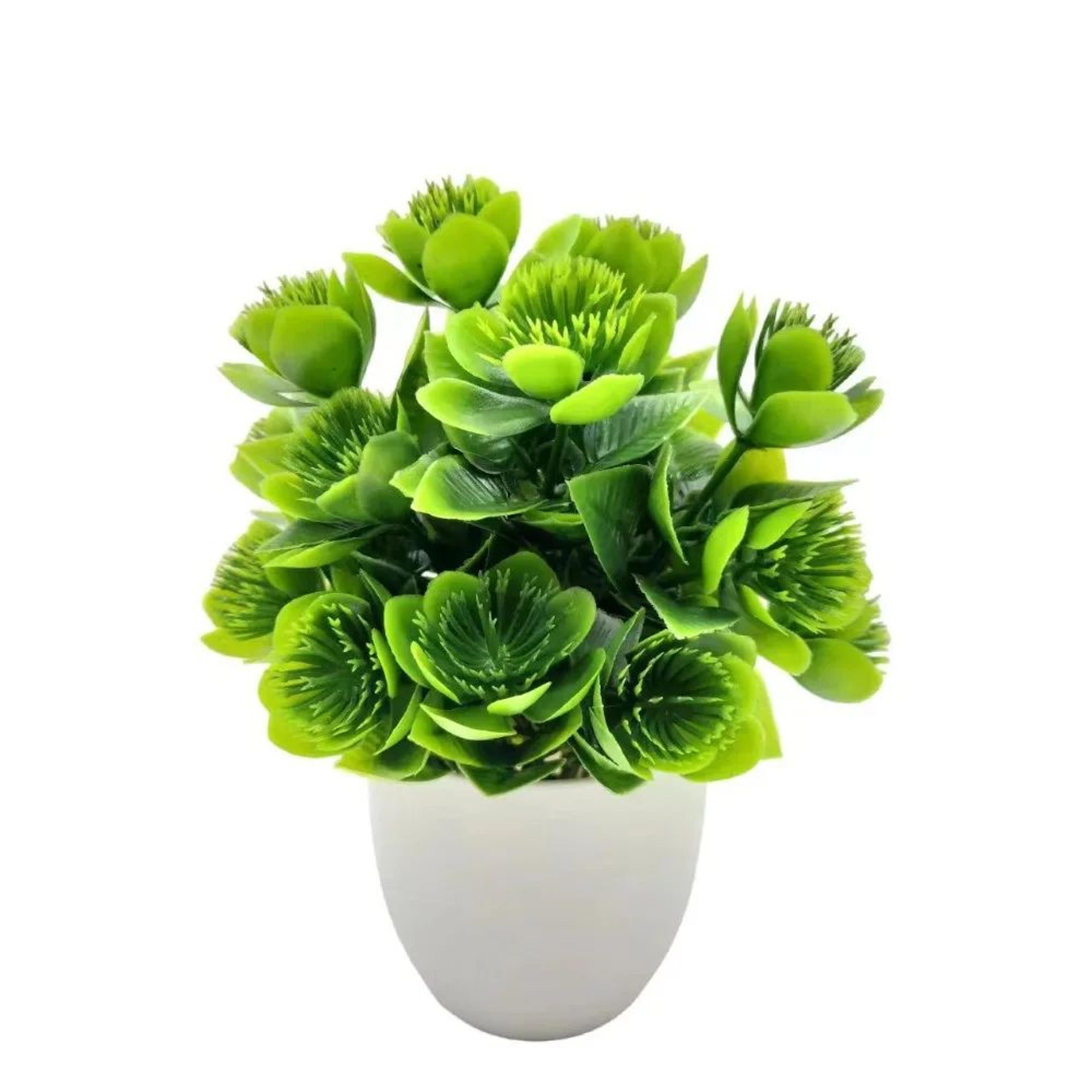 mini artificial bonsai plant decor – realistic fake potted flower for desk, home & office styling