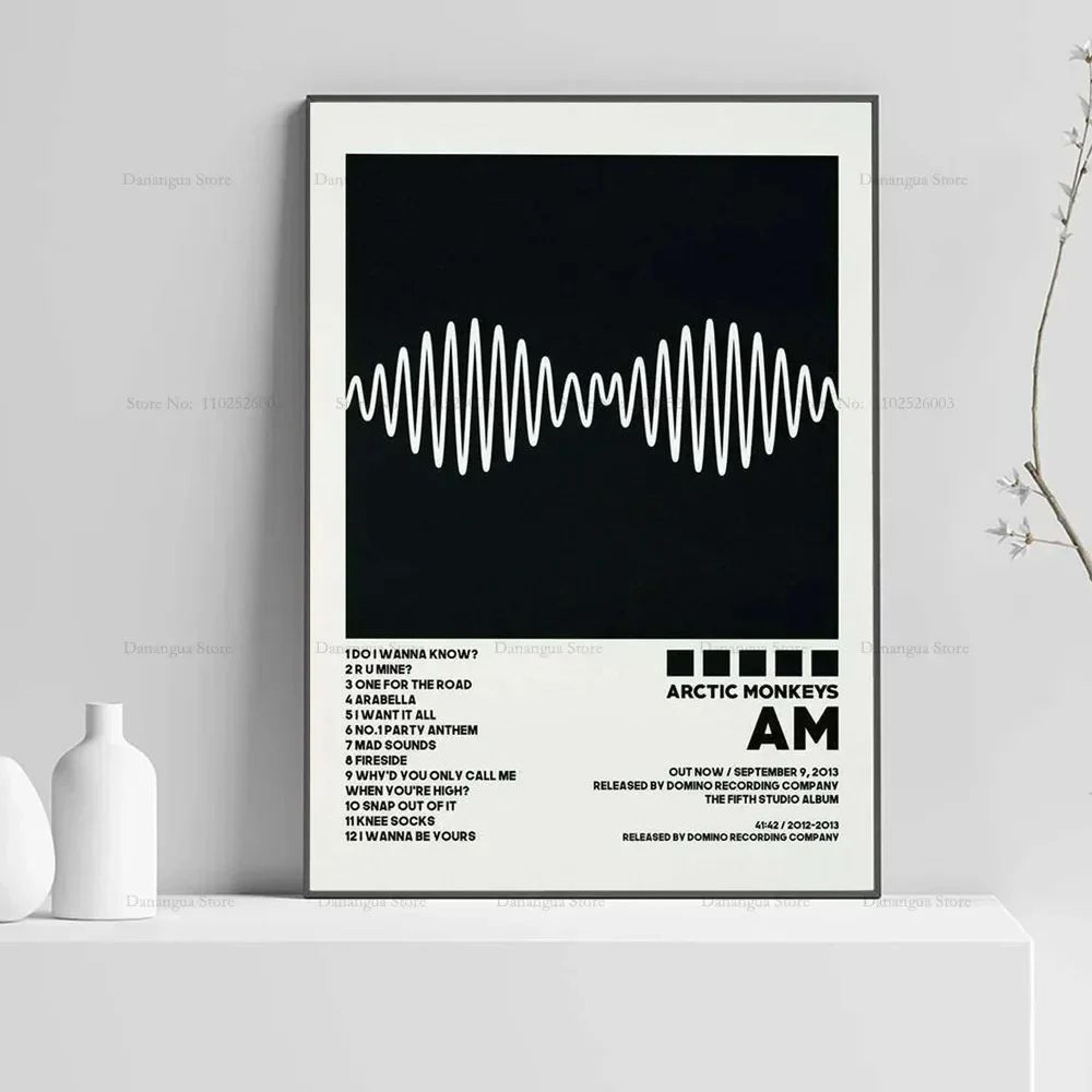arctic monkeys album cover canvas wall art – favourite worst nightmare & the car poster print decor