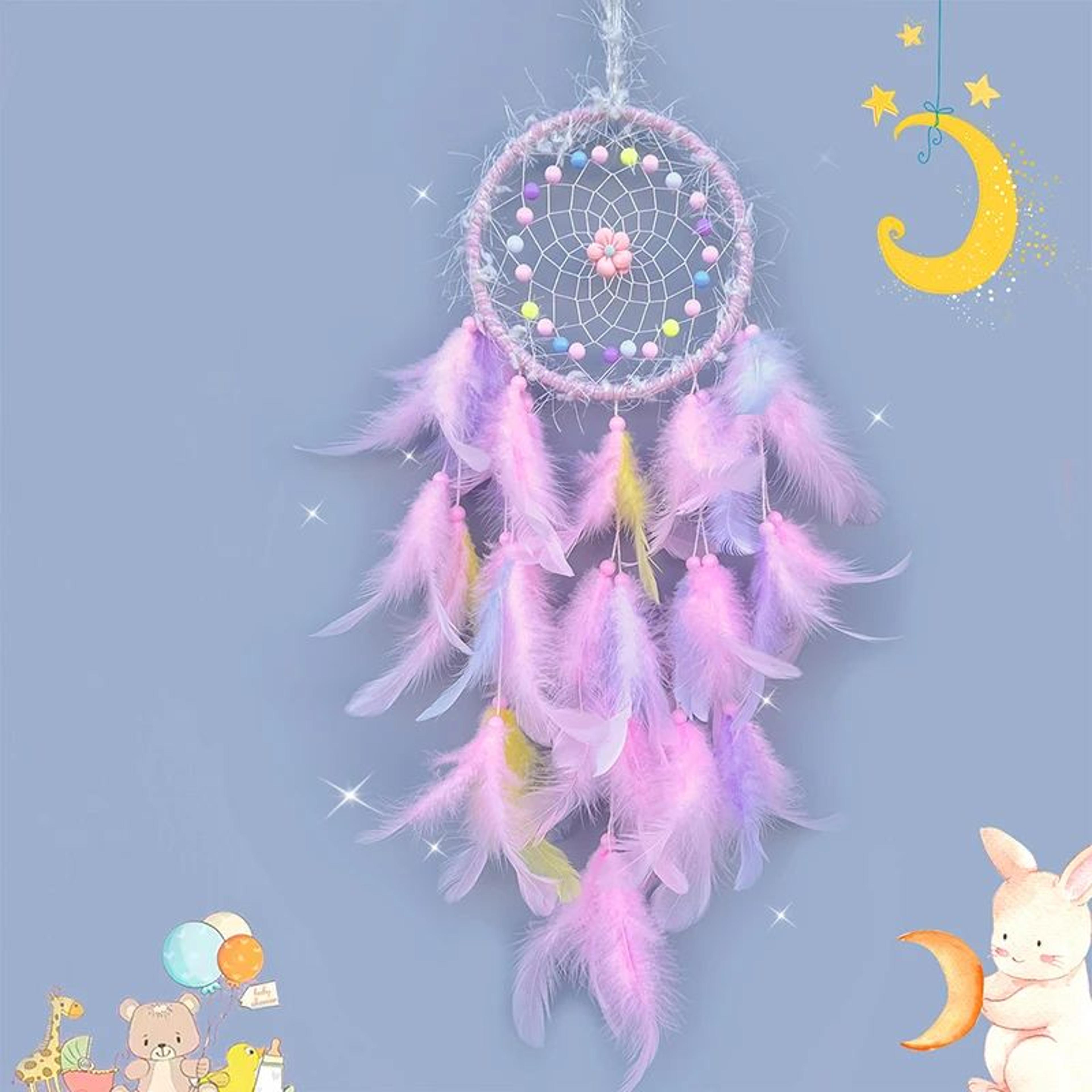 handmade dream catcher wind chime – boho hanging ornament for bedroom, car & home decor