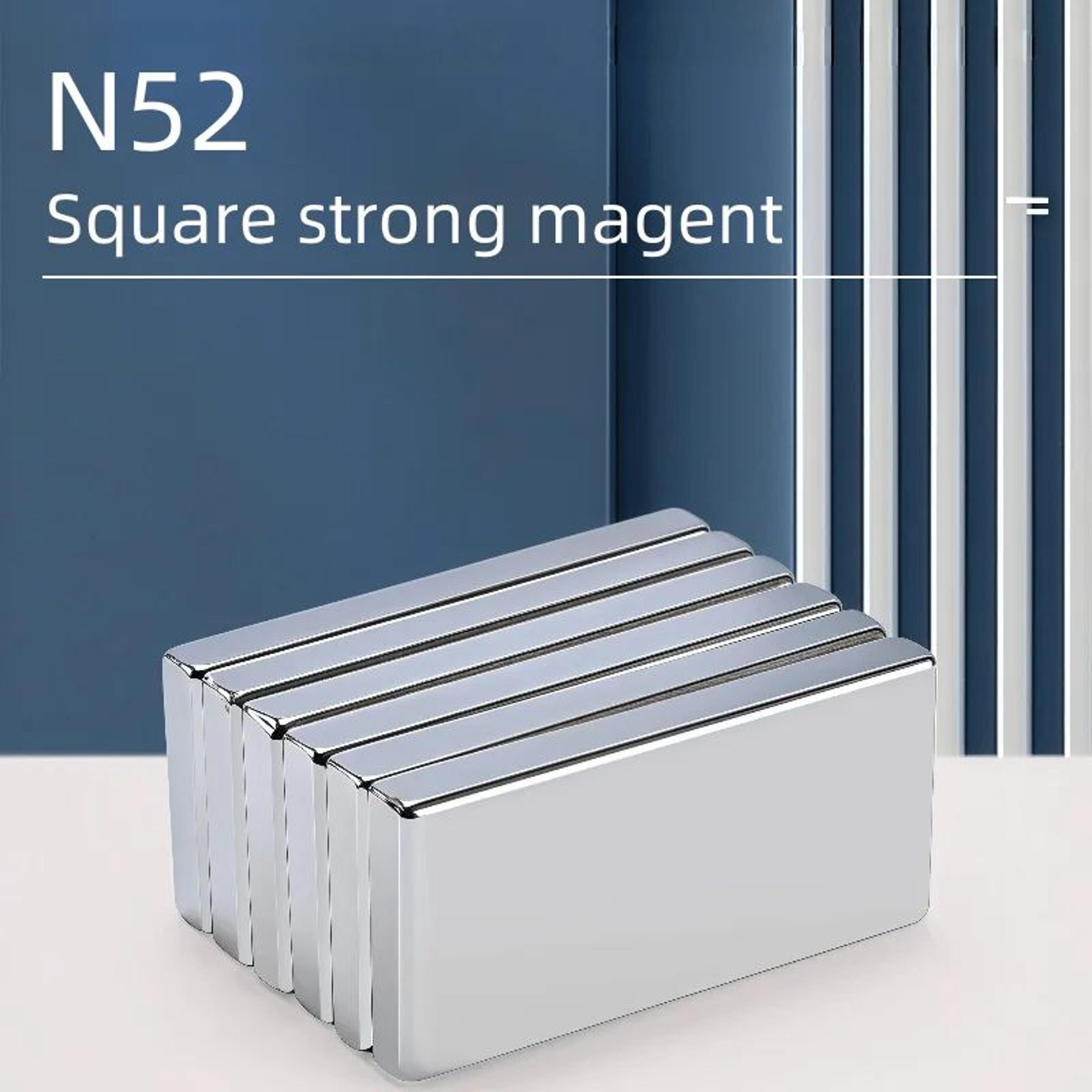 10pcs n52 strong neodymium square magnets set – heavy duty magnetic blocks for office, fridge & diy use