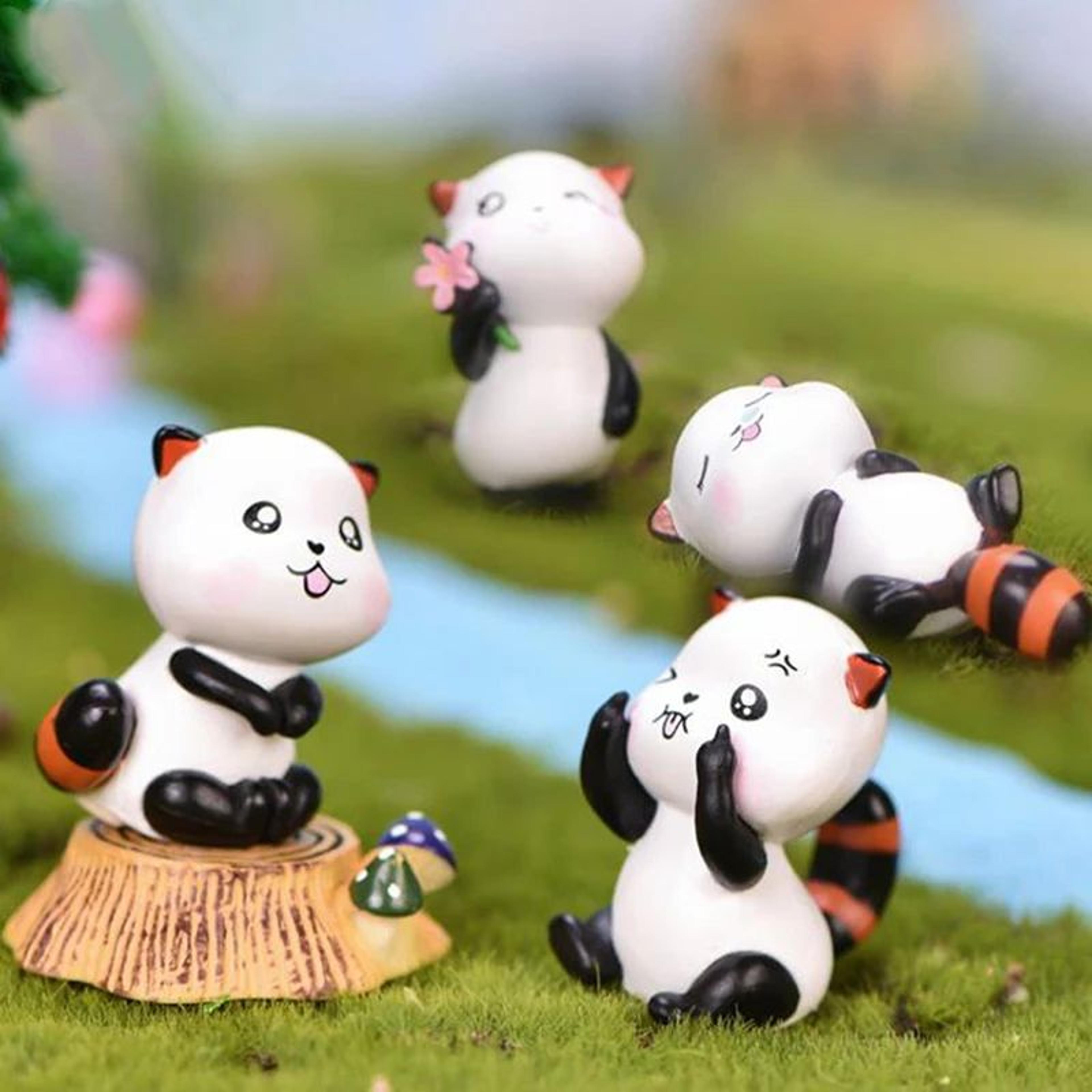 mini cute animal figurine cat decor – resin fairy garden miniature bonsai diy landscape ornament