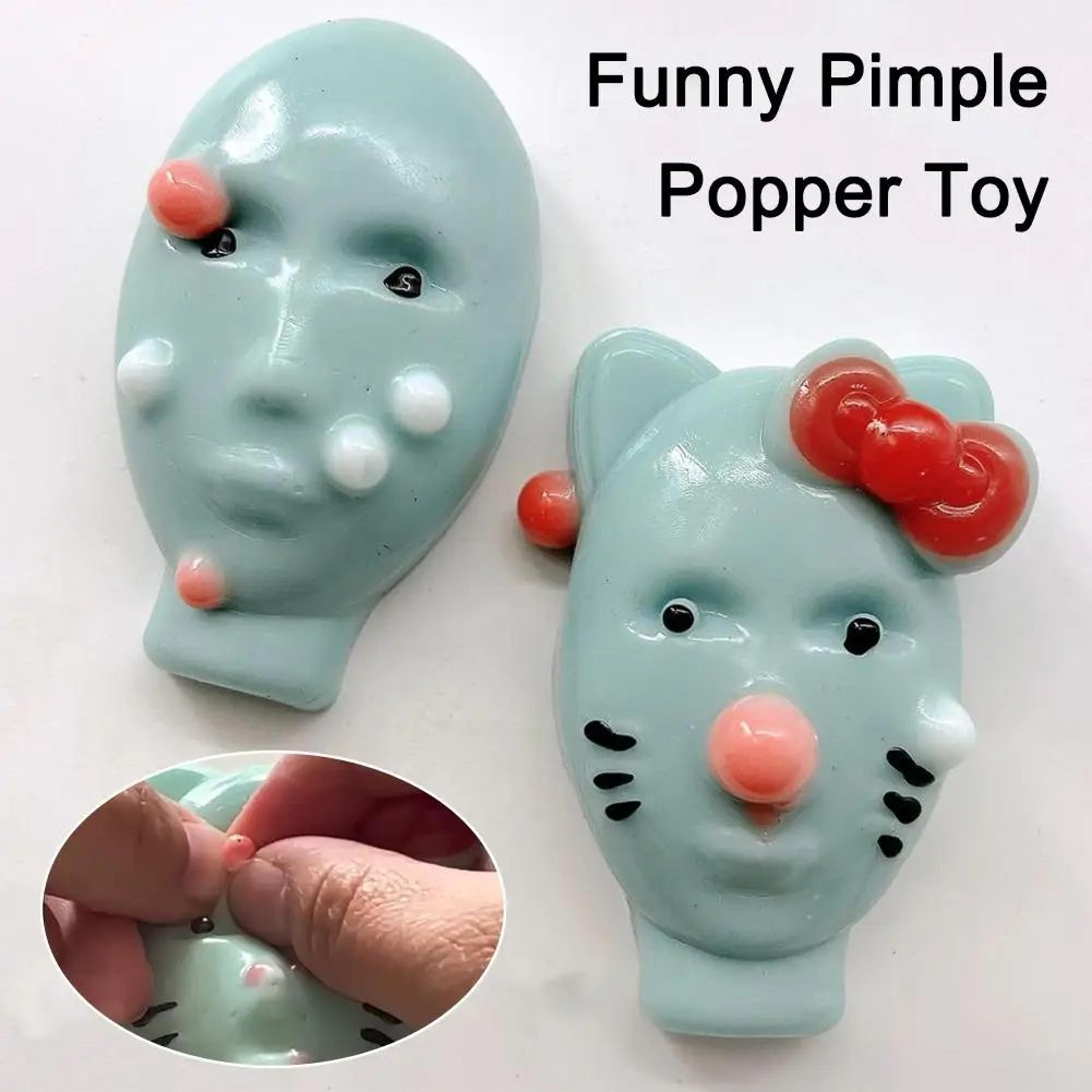 funny pimple popper stress relief toy – reusable acne squeeze fidget for anxiety & desk decor