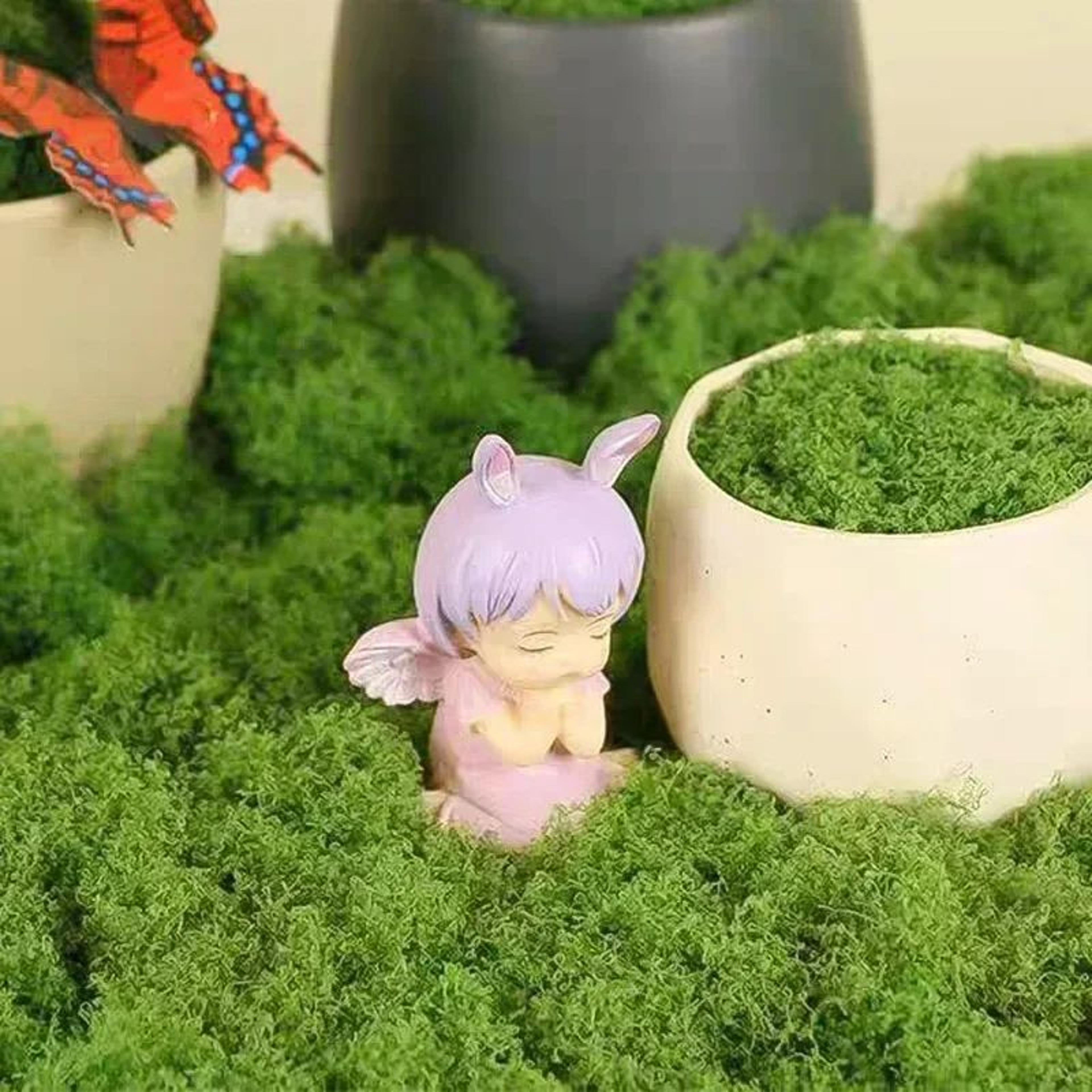 artificial green moss mat – realistic faux lawn sheet for diy crafts, terrariums & garden decor