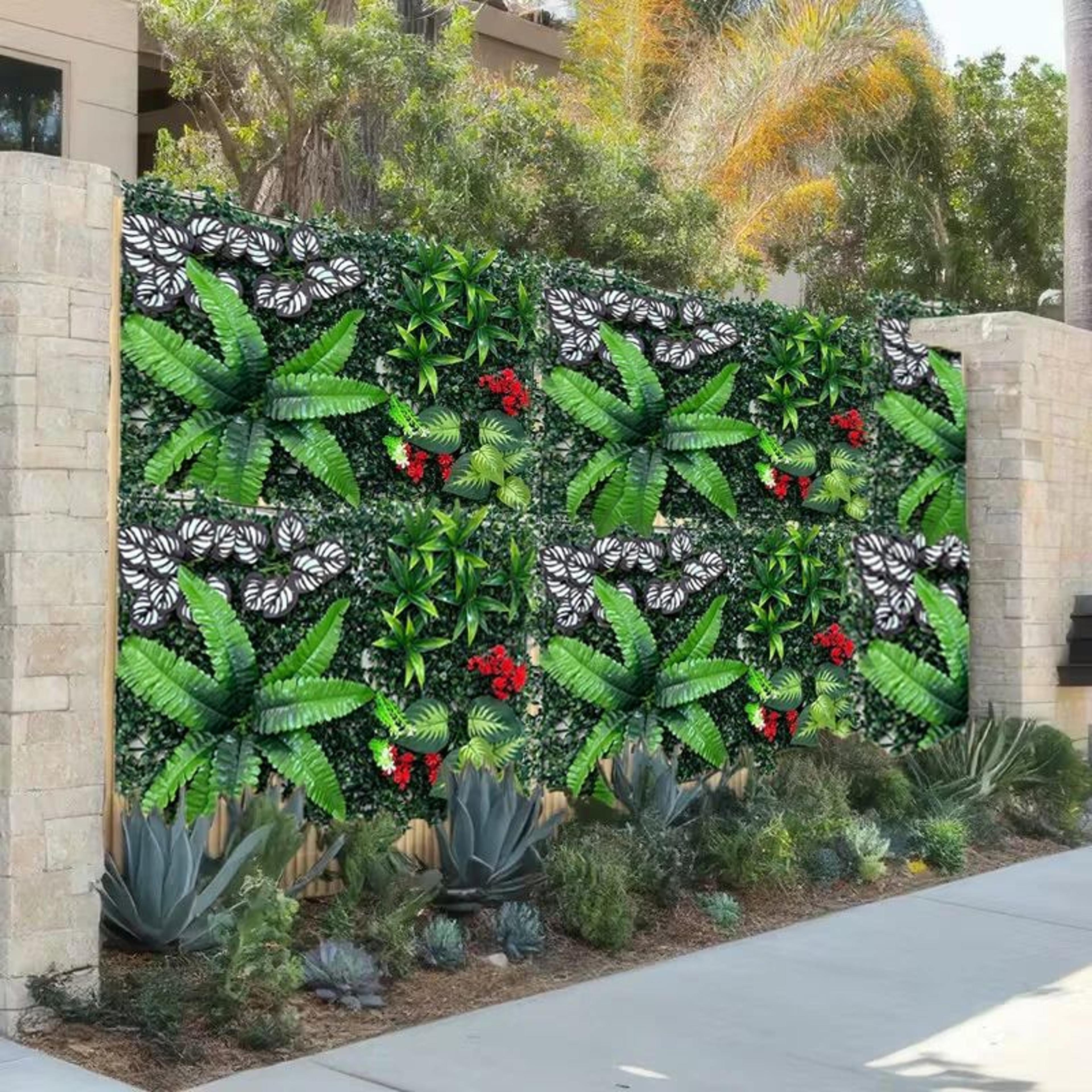 artificial green wall panel – realistic faux plant wall for indoor & outdoor decoration