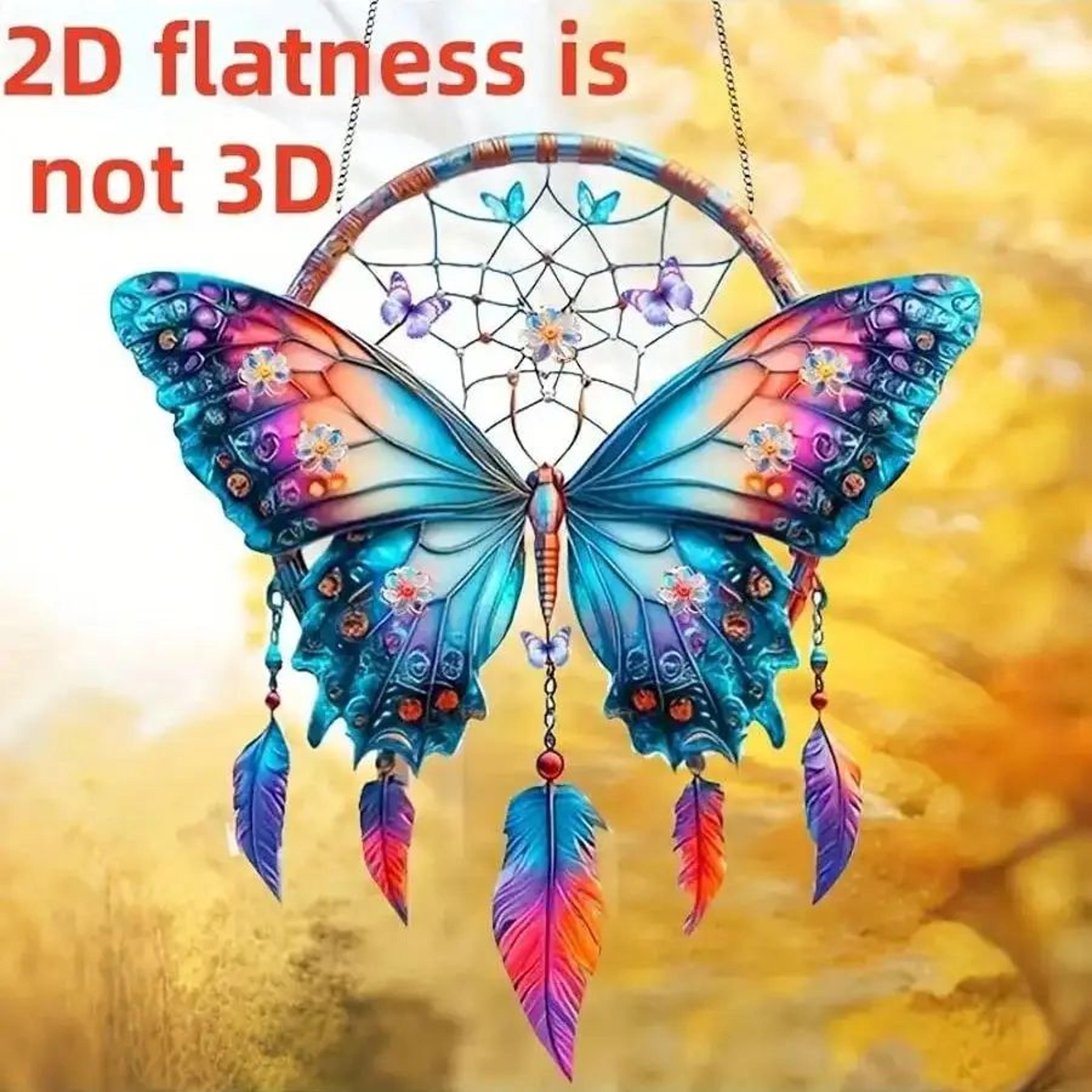 shiny butterfly feather pendant decor – elegant hanging ornament for home & gift giving