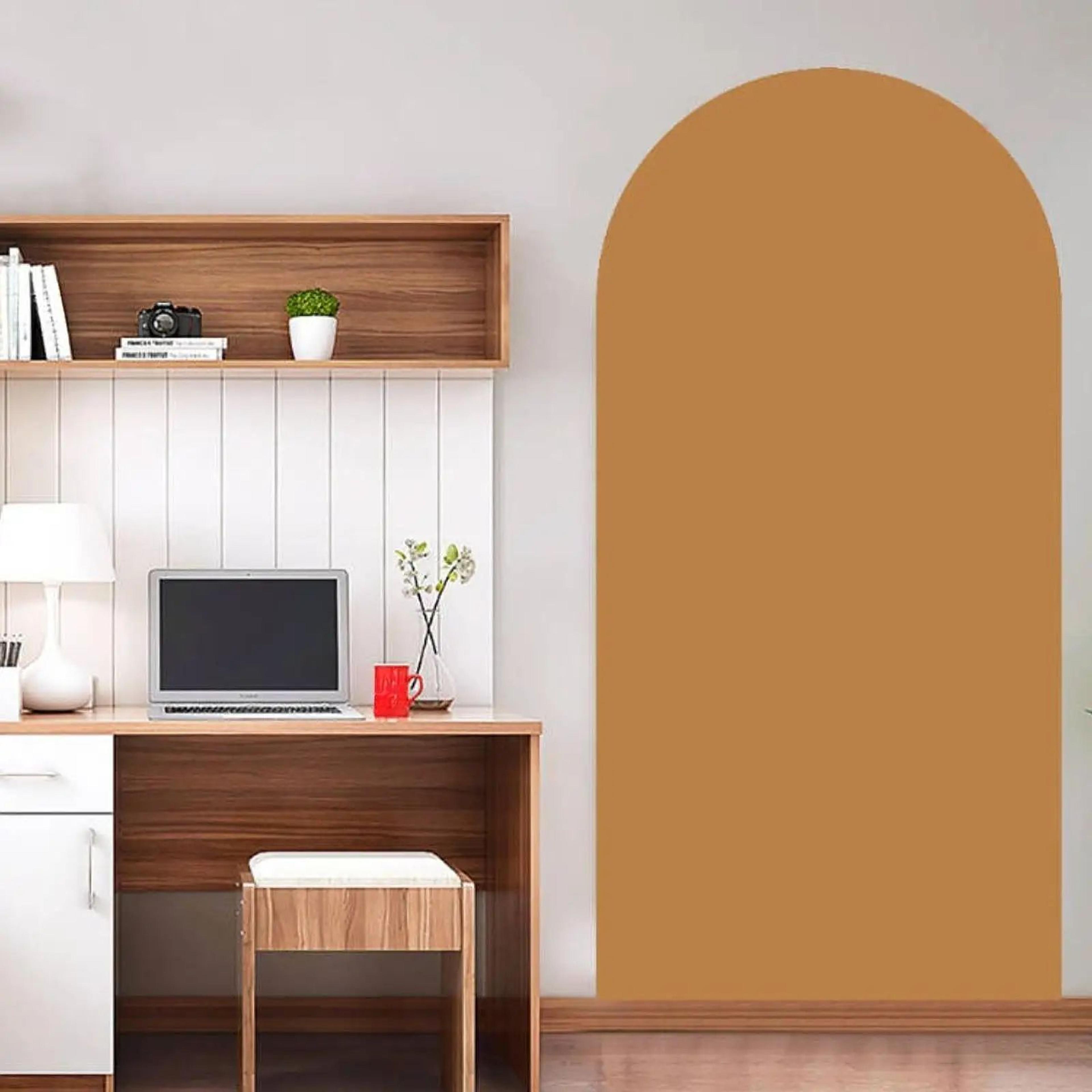 boho arch wall decal – removable pvc headboard mural sticker for nursery & home decor