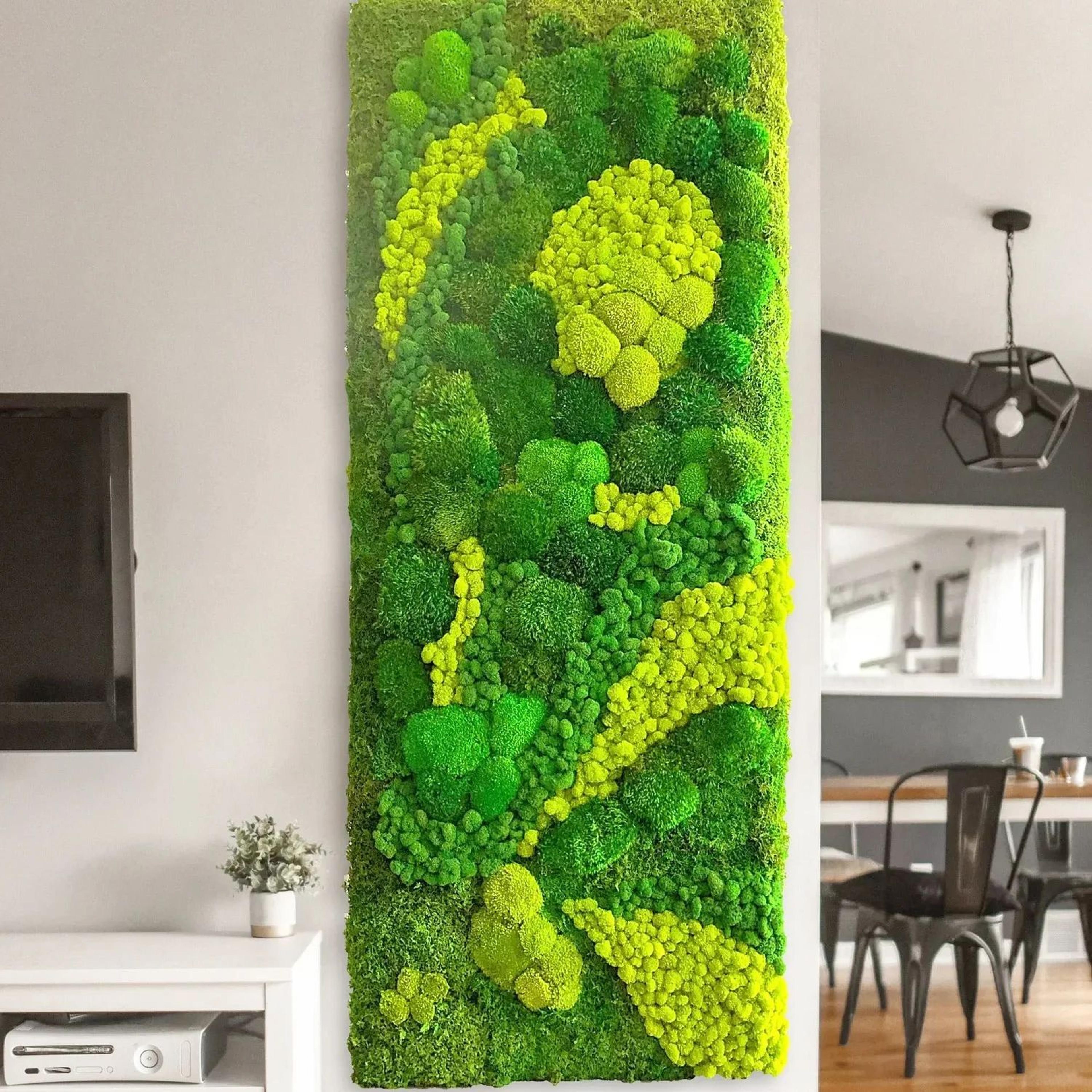 natural look artificial green moss – simulation eternal moss for wall, garden & micro landscape decor