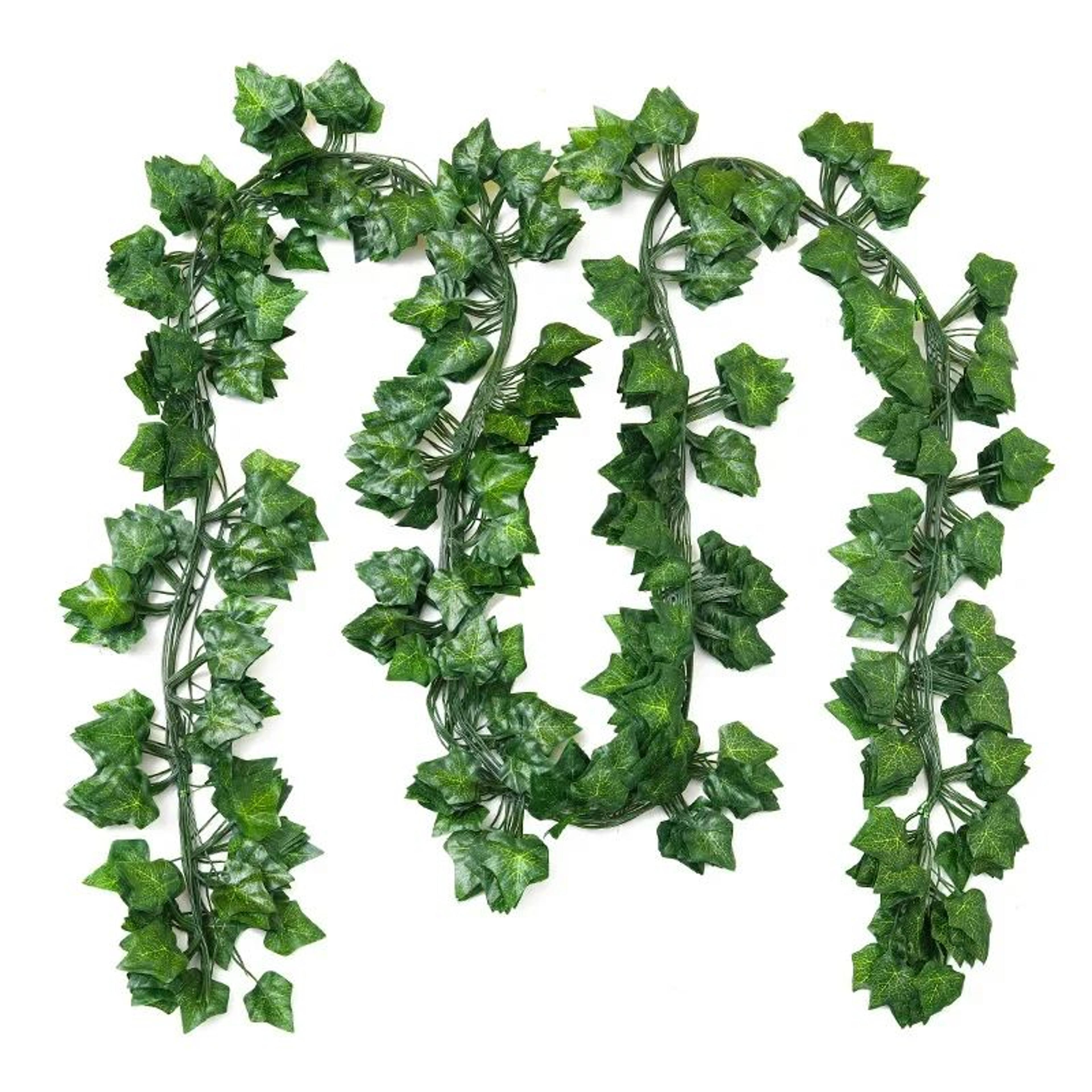 artificial ivy leaf vine garland – realistic hanging greenery decor