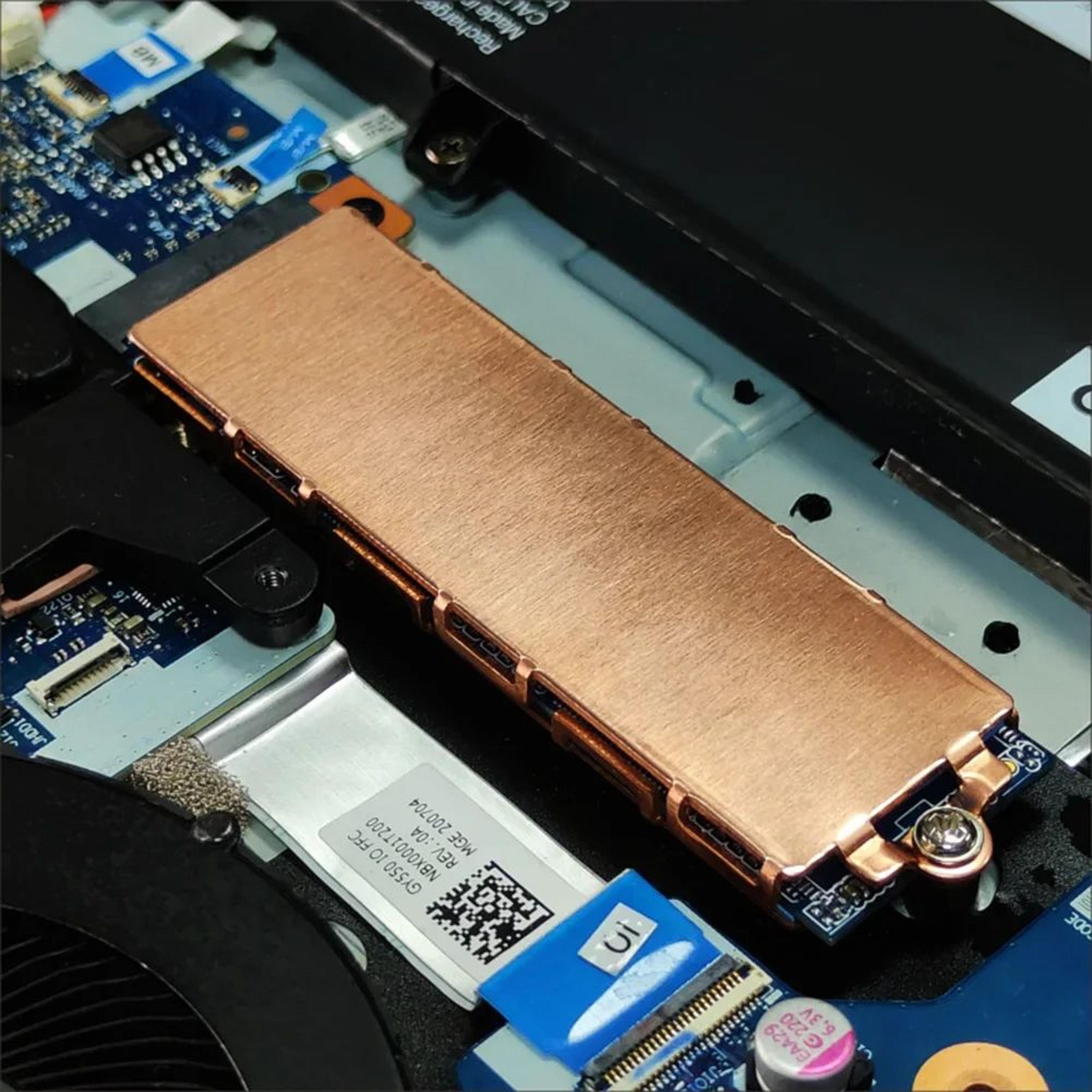 m.2 nvme ssd heatsink cooler – copper heat sink with thermal silicone pad for laptop & pc