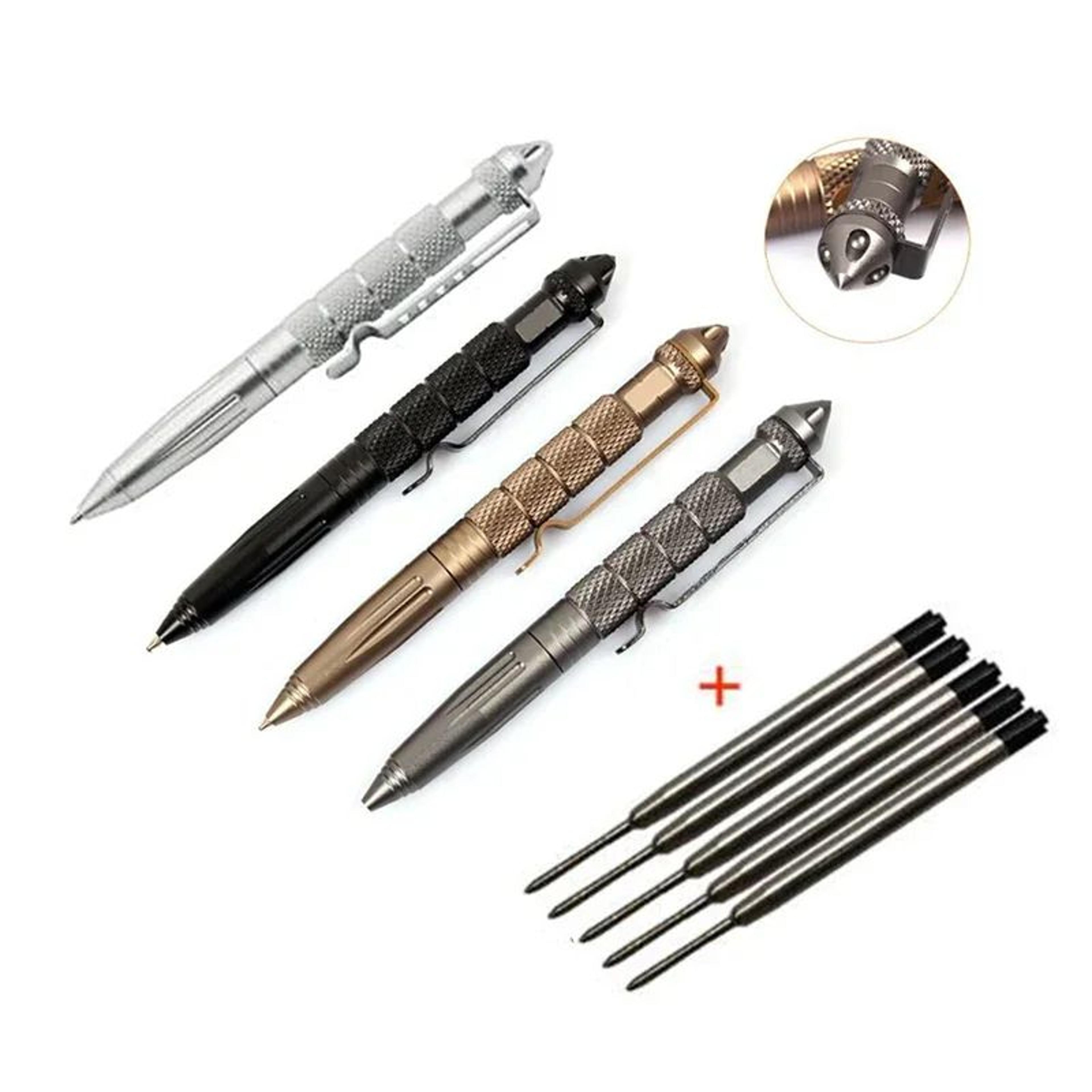 multifunction tactical defense pen – portable glass breaker & anti-skid survival pen