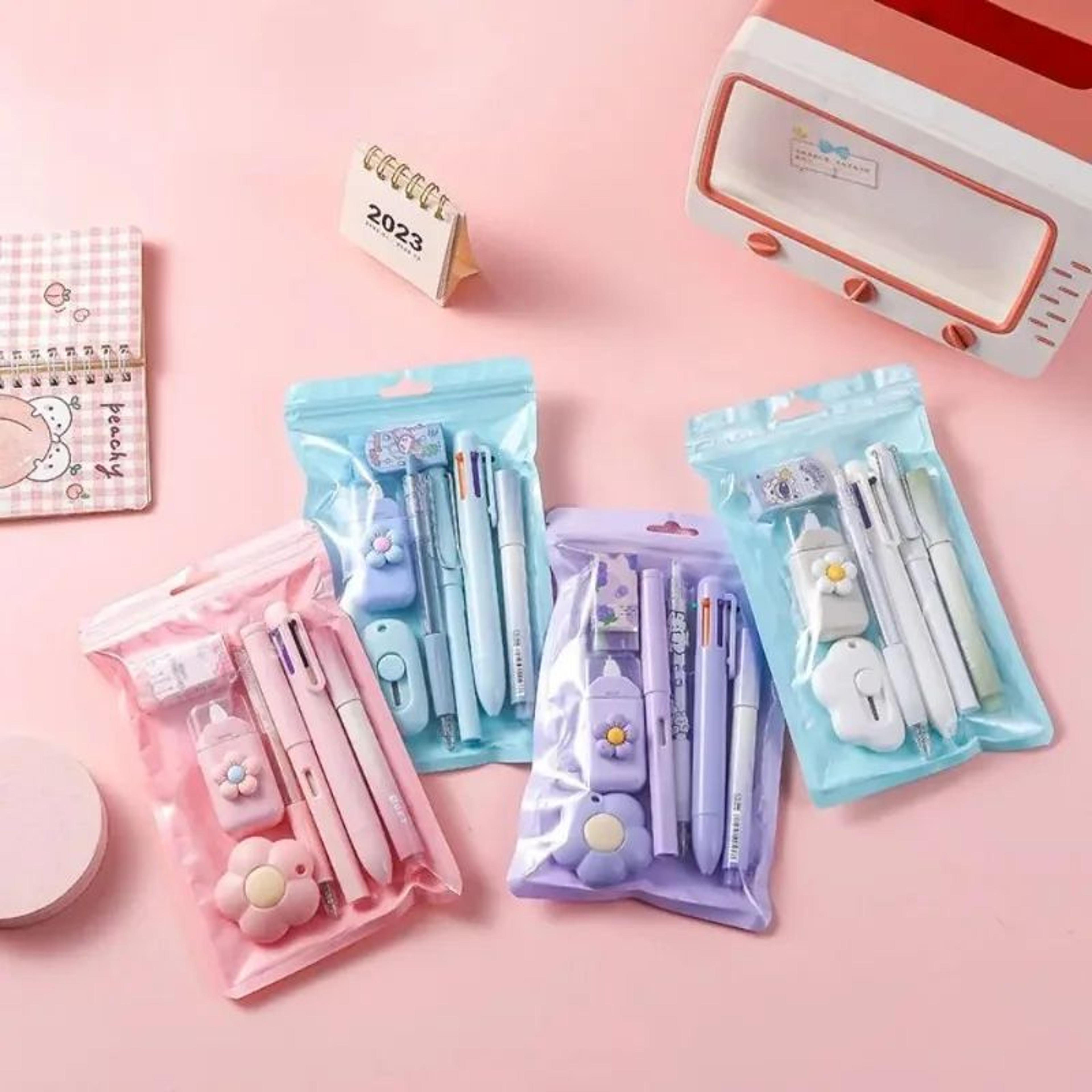 7-in-1 kids stationery set – back to school writing & correction supplies kit
