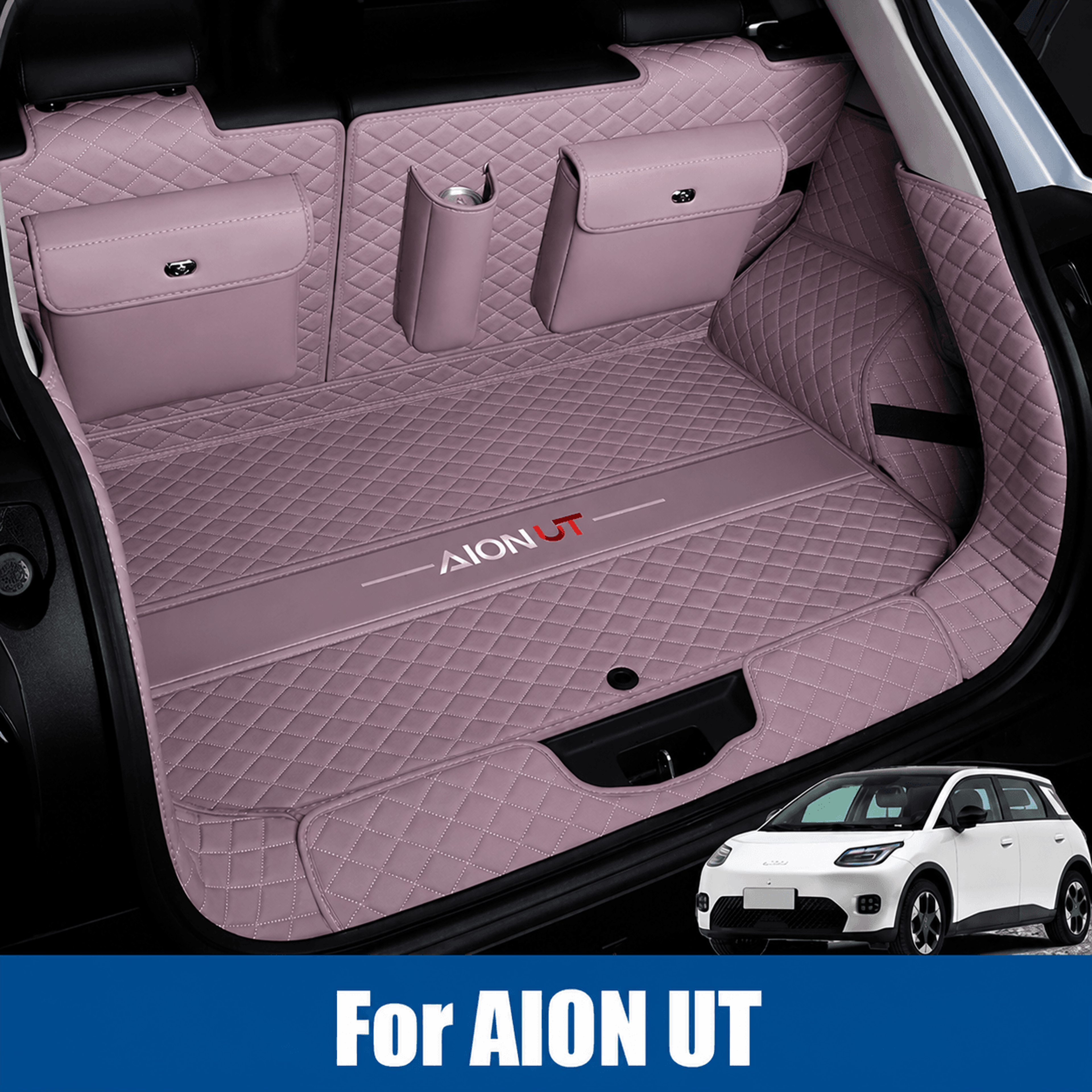 my zofia waterproof leather car trunk mat for gac aion ut 2025–2026 – rear cargo floor liner protector