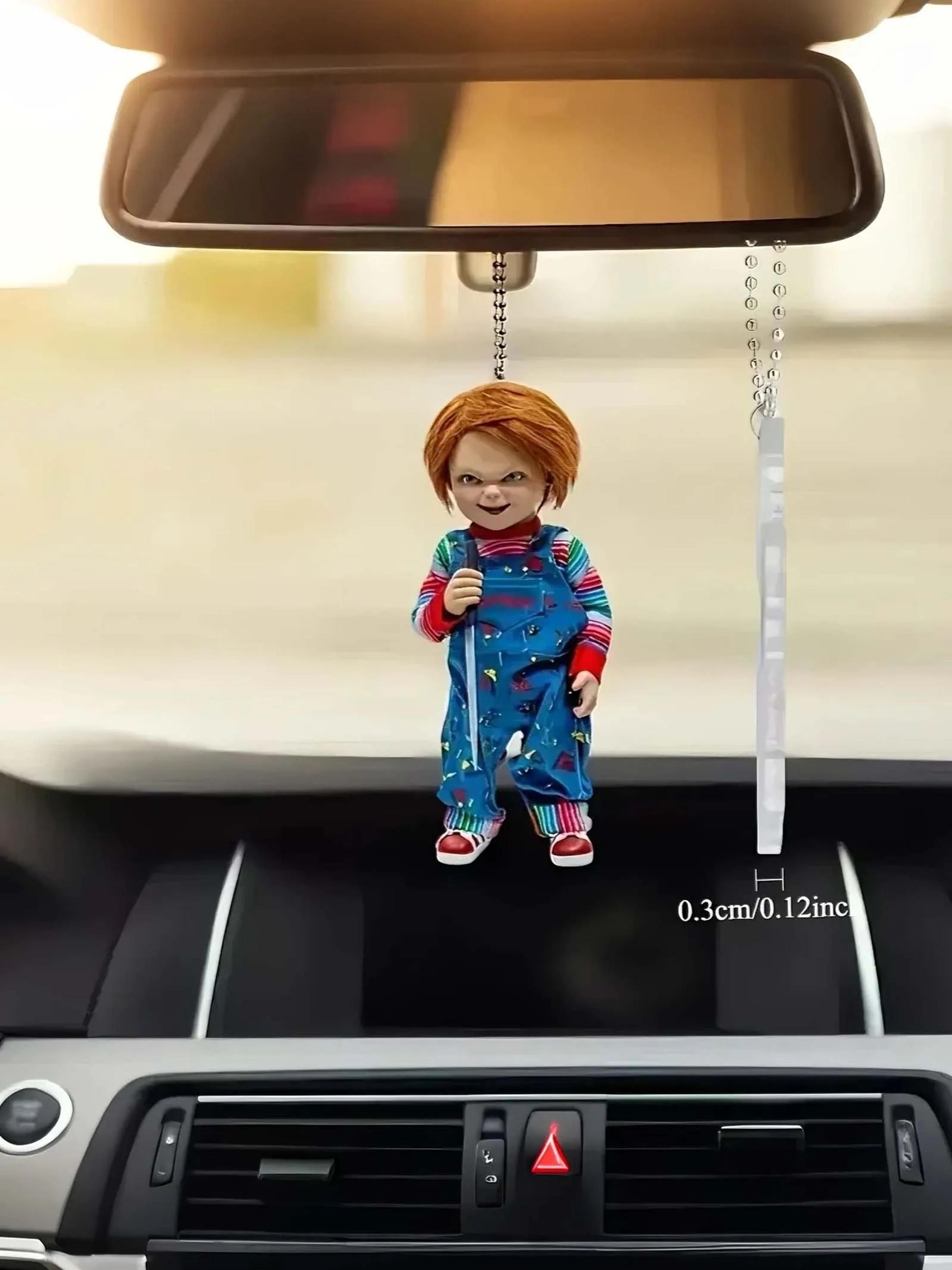 2d flat halloween jungle acrylic keychain – cute bag & car rearview mirror hanging charm for women