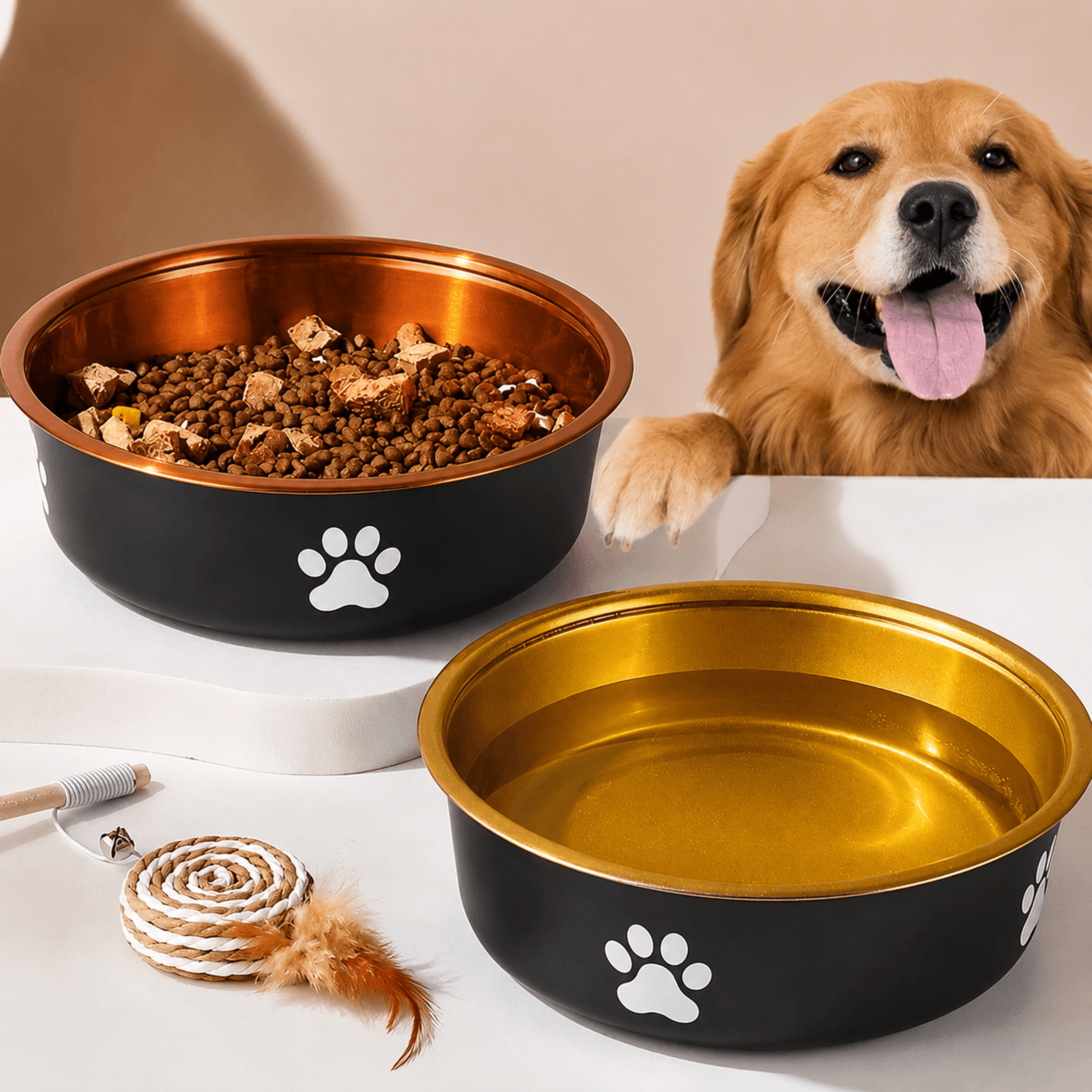 anti-slip stainless steel dog bowl – durable food & water feeder for small, medium & large dogs