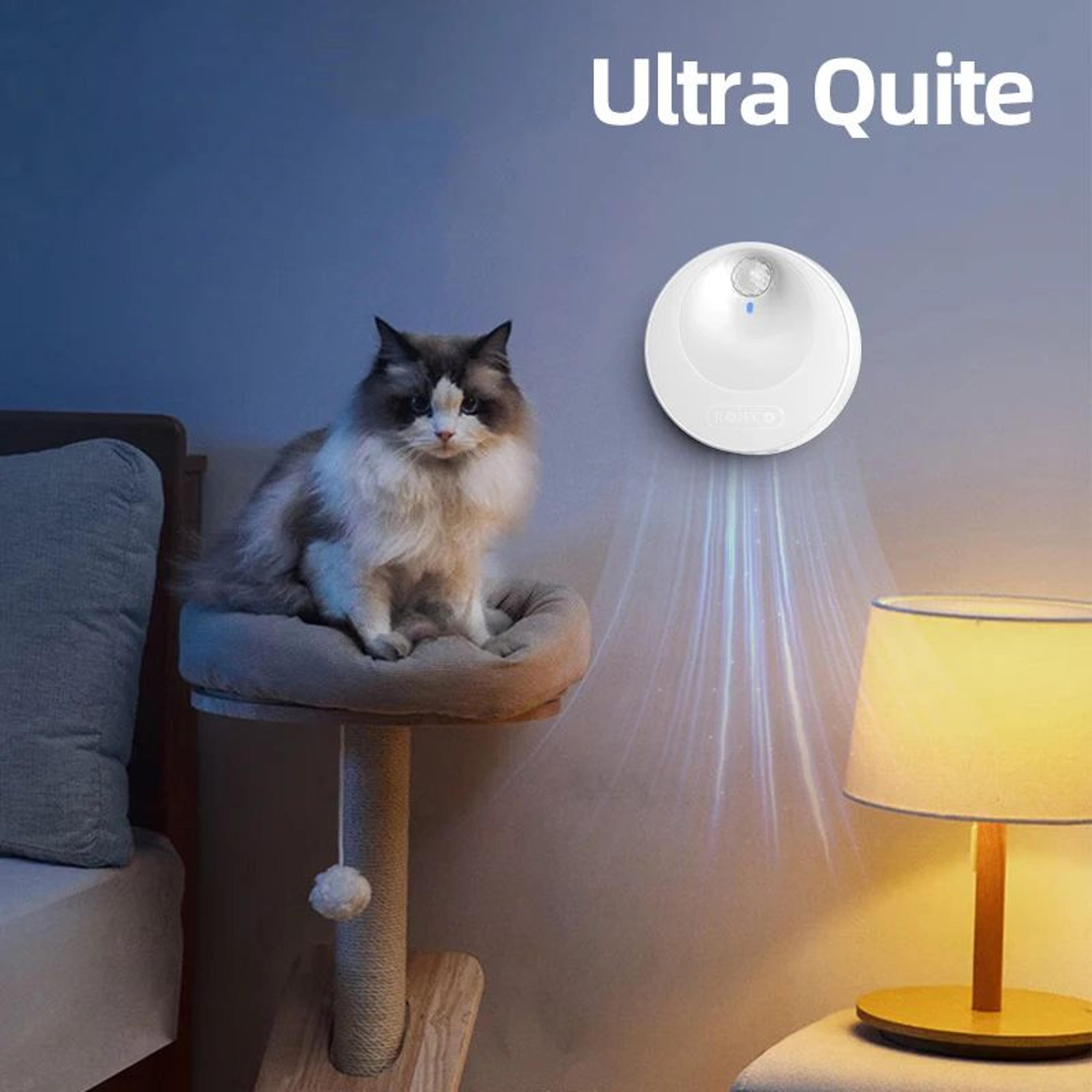 rojeco smart cat litter deodorizer – automatic odor purifier with negative ion technology for litter boxes