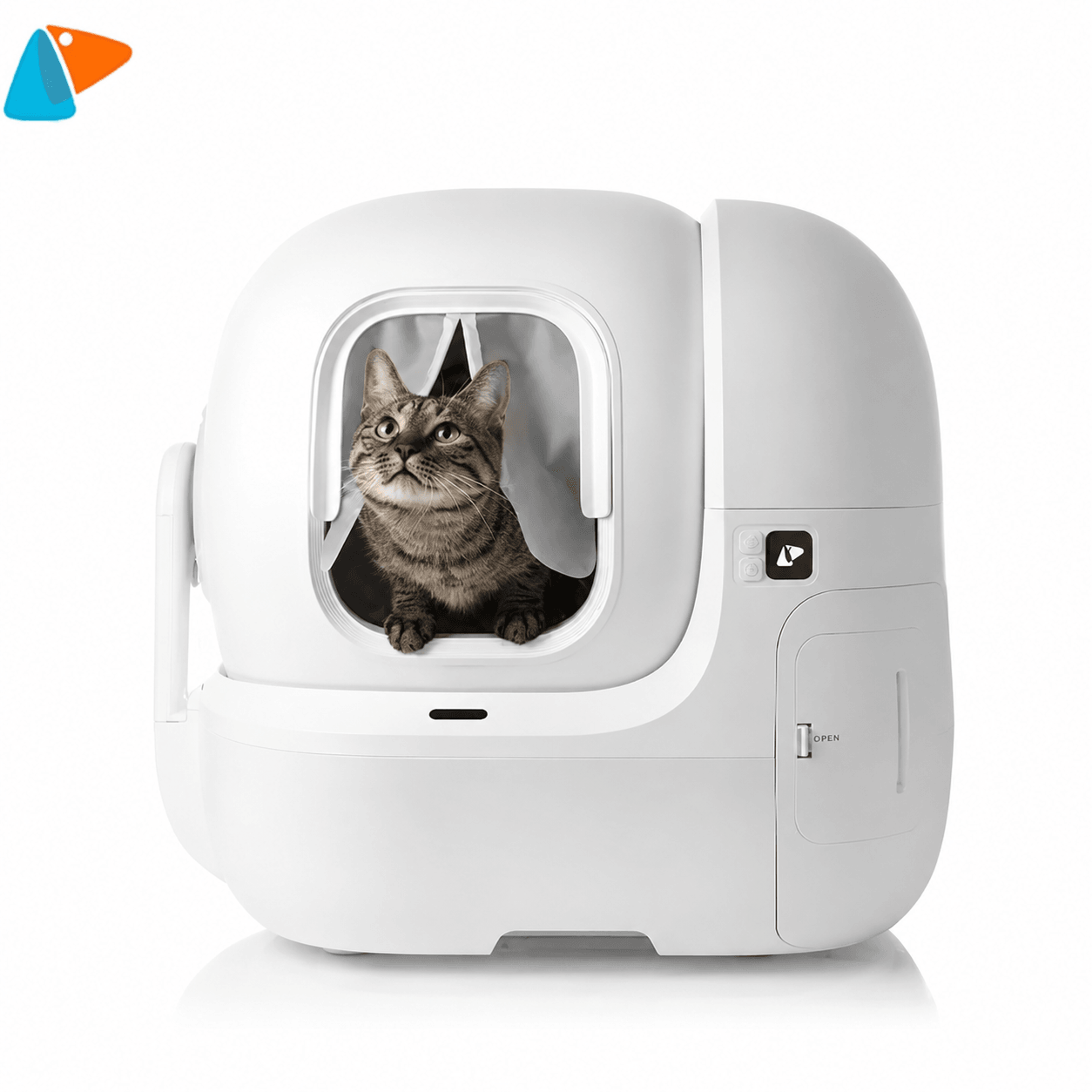 petkit smart cat toilet magnetic door curtain – dustproof privacy shield for puramax, puramax 2 & purobot max pro