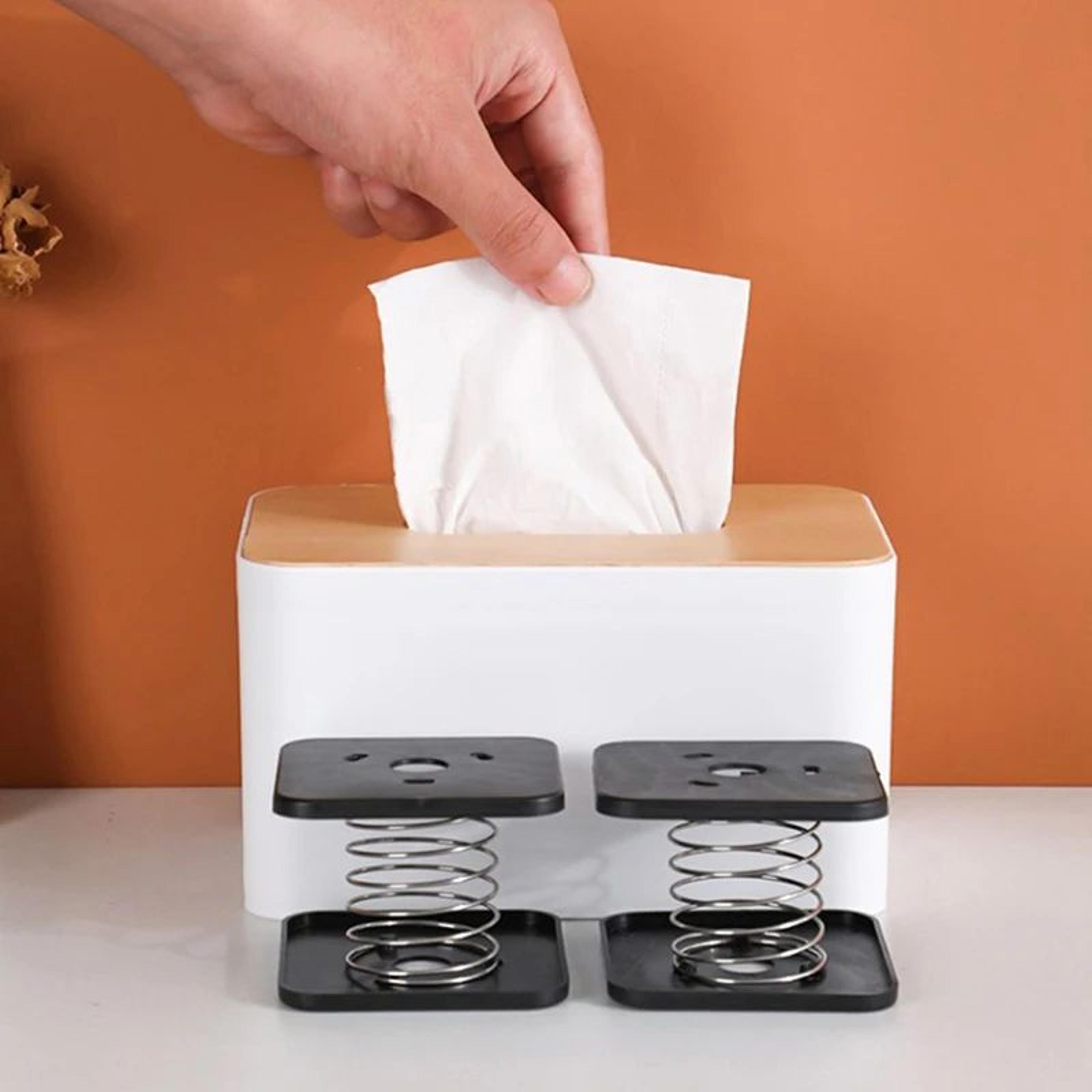 tissue box spring support – easy install tissue dispenser spring holder for smooth paper dispensing