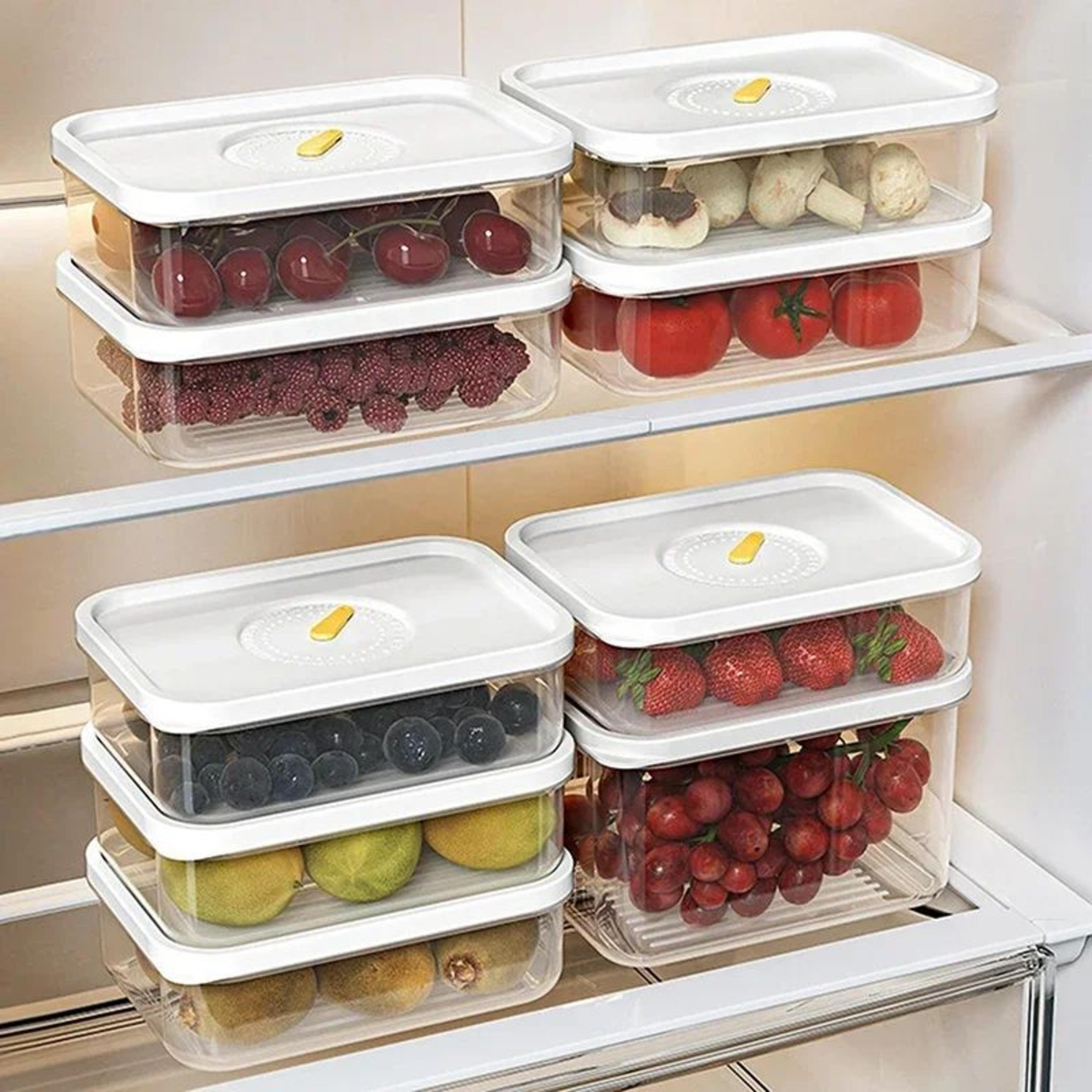 transparent lunch meat container – refrigerator food storage box with lid for cheese, cold cuts, turkey, sausage & fr